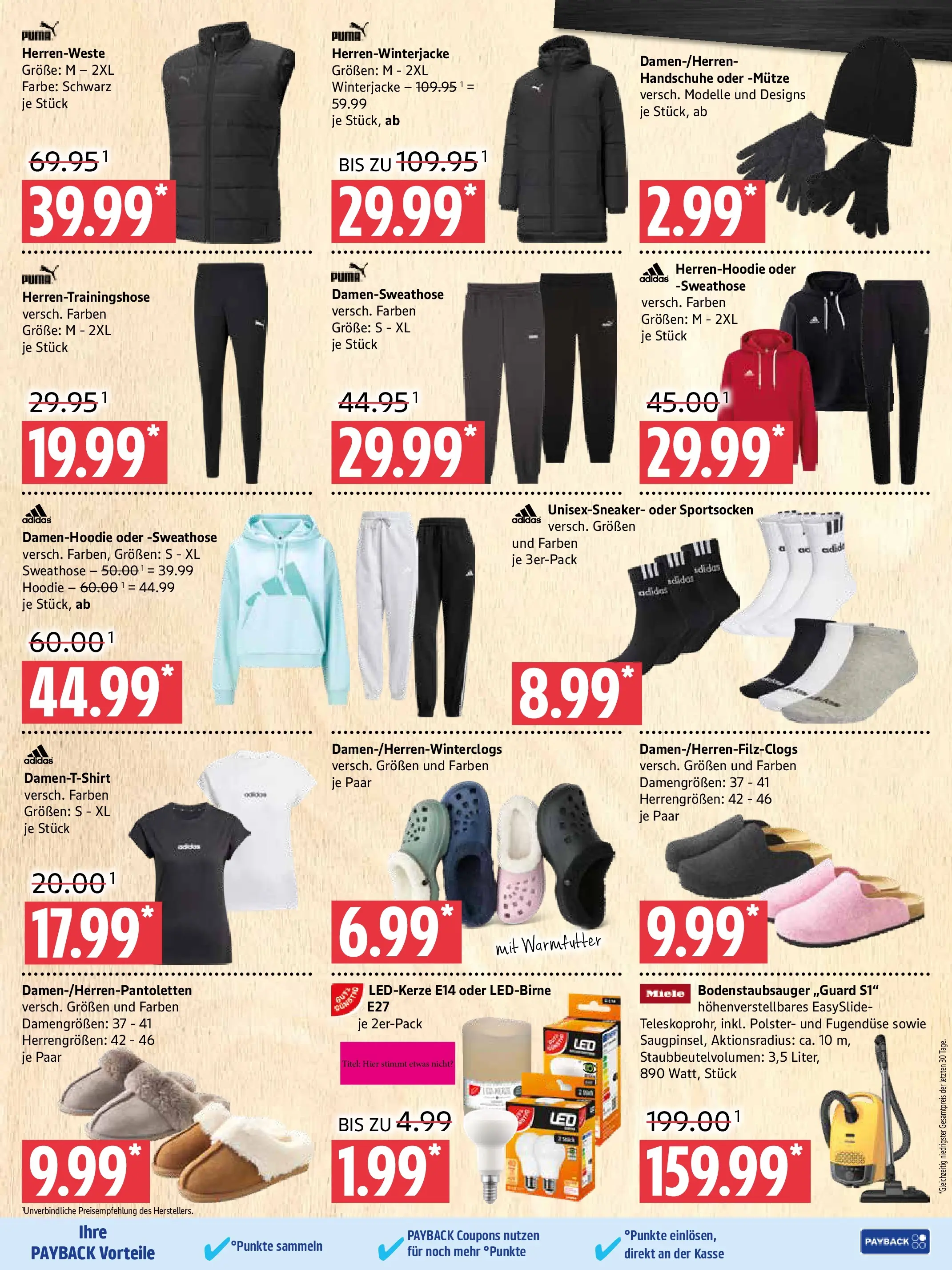 Marktkauf - Marktkauf: Wochenangebote (ab 05.01.2026) » Angebote online | Seite: 9 | Produkte: Miele, Sweathose, Winterjacke, Hoodie