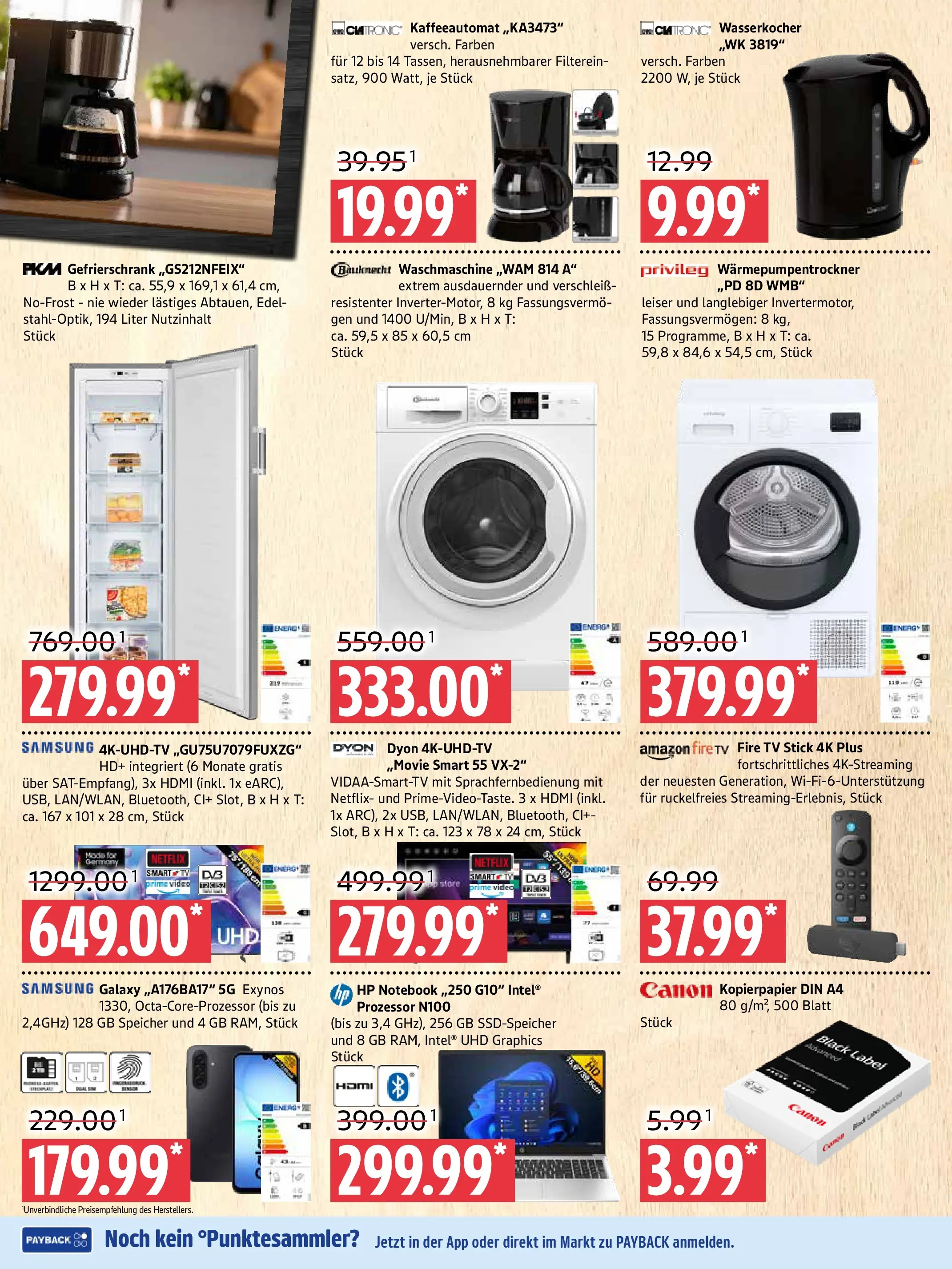 Marktkauf - Marktkauf: Wochenangebote (ab 05.01.2026) » Angebote online | Seite: 10 | Produkte: HP, Gefrierschrank, Samsung, Notebook