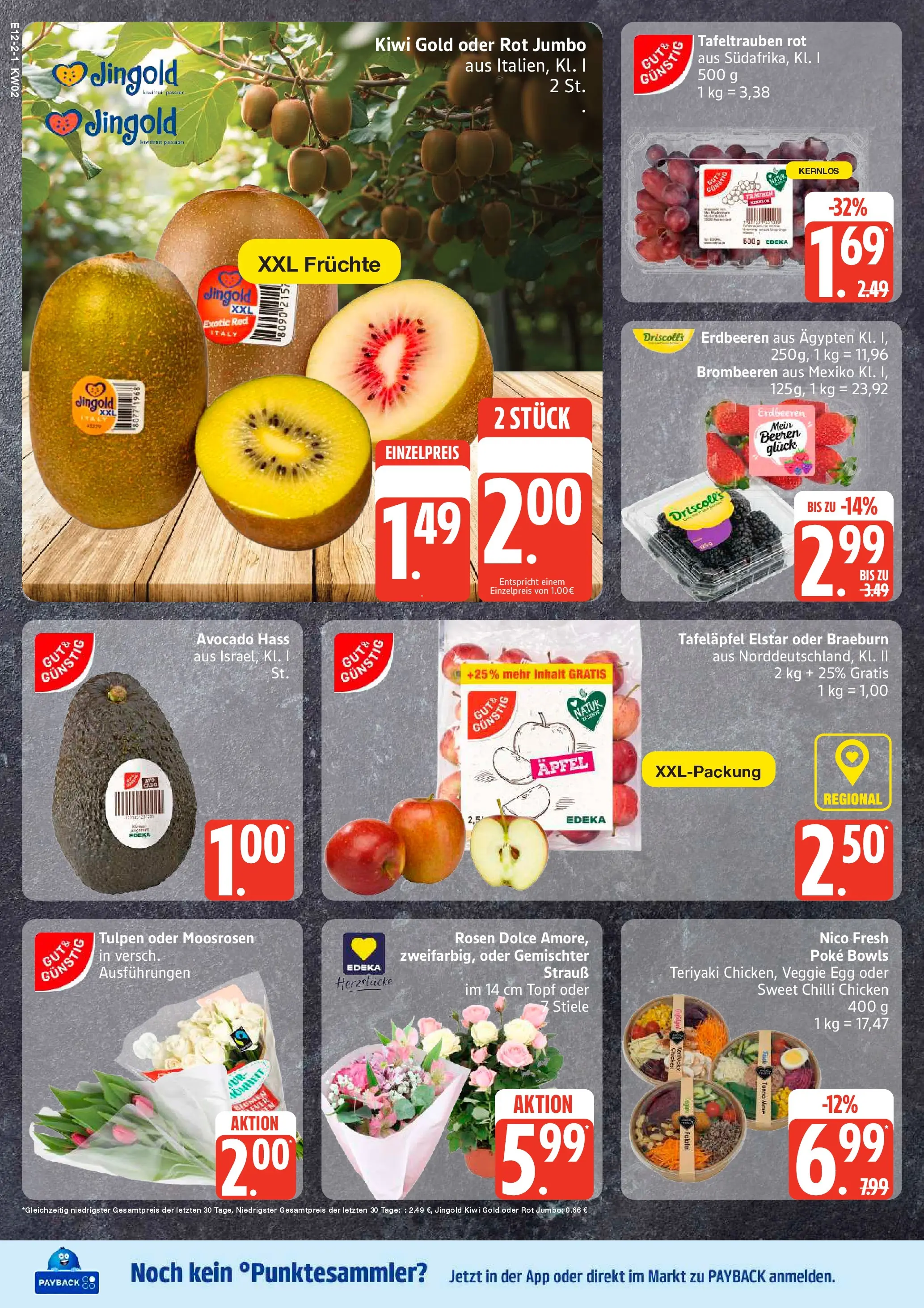 Edeka prospekt Hamburg	 (ab 04.01.2026) » Angebote Online | Seite: 2 | Produkte: Blumen, Äpfel, Avocado, Erdbeeren