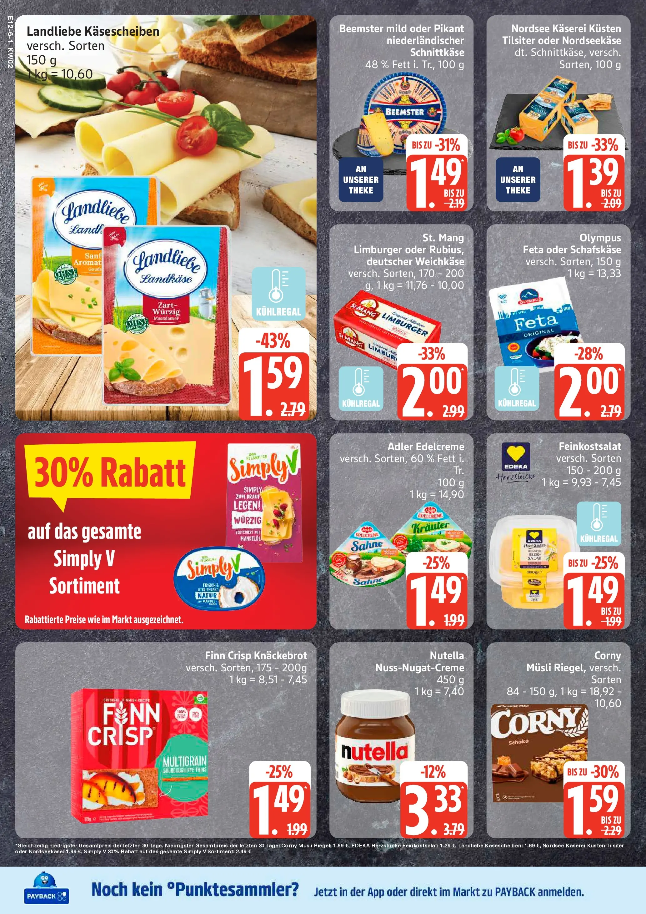 Edeka prospekt Hamburg	 (ab 04.01.2026) » Angebote Online | Seite: 6 | Produkte: Musli, Theke, Creme, Schafskase