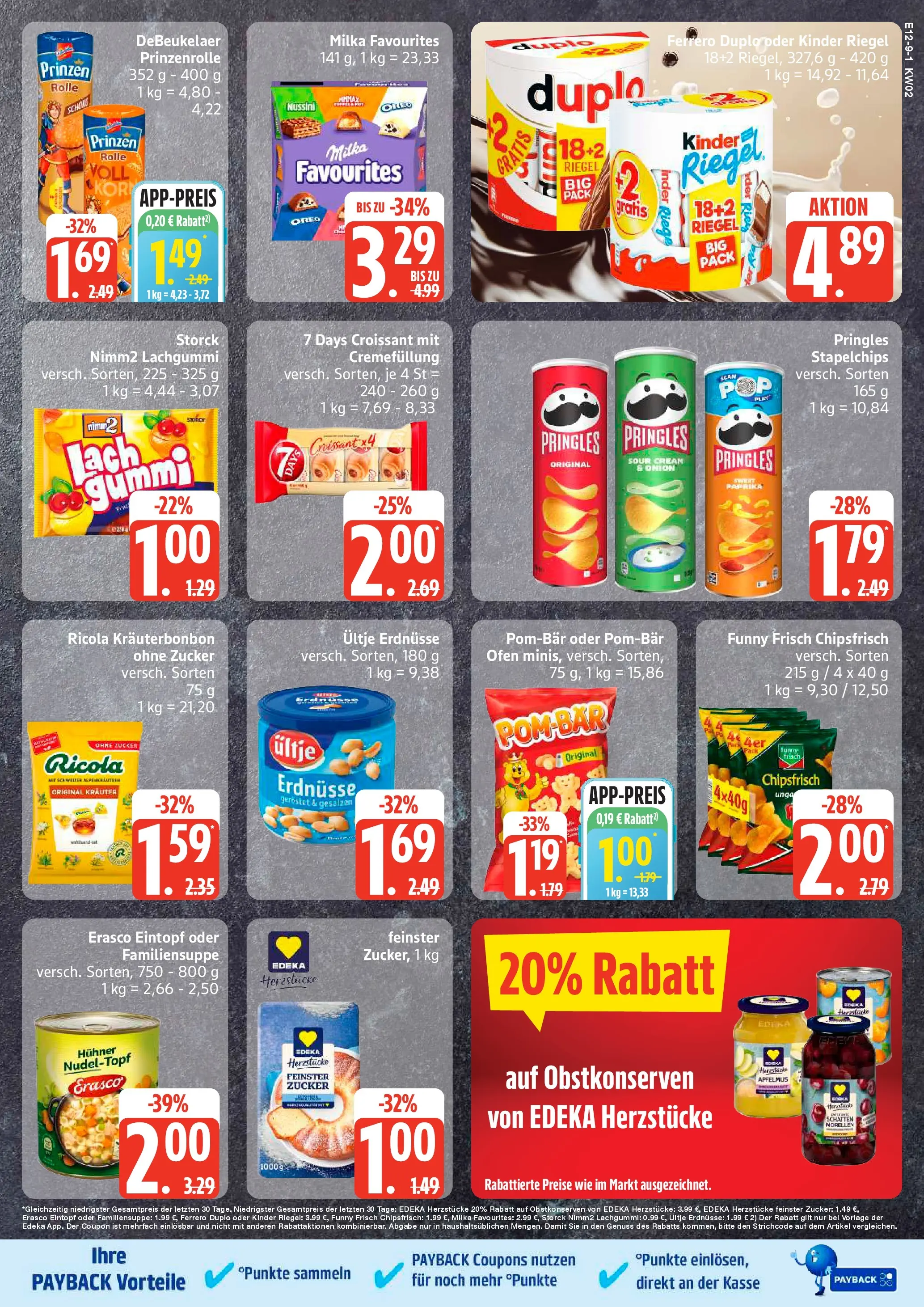 Edeka prospekt Hamburg	 (ab 04.01.2026) » Angebote Online | Seite: 9 | Produkte: Ofen, Ultje erdnusse, Milka, Zucker