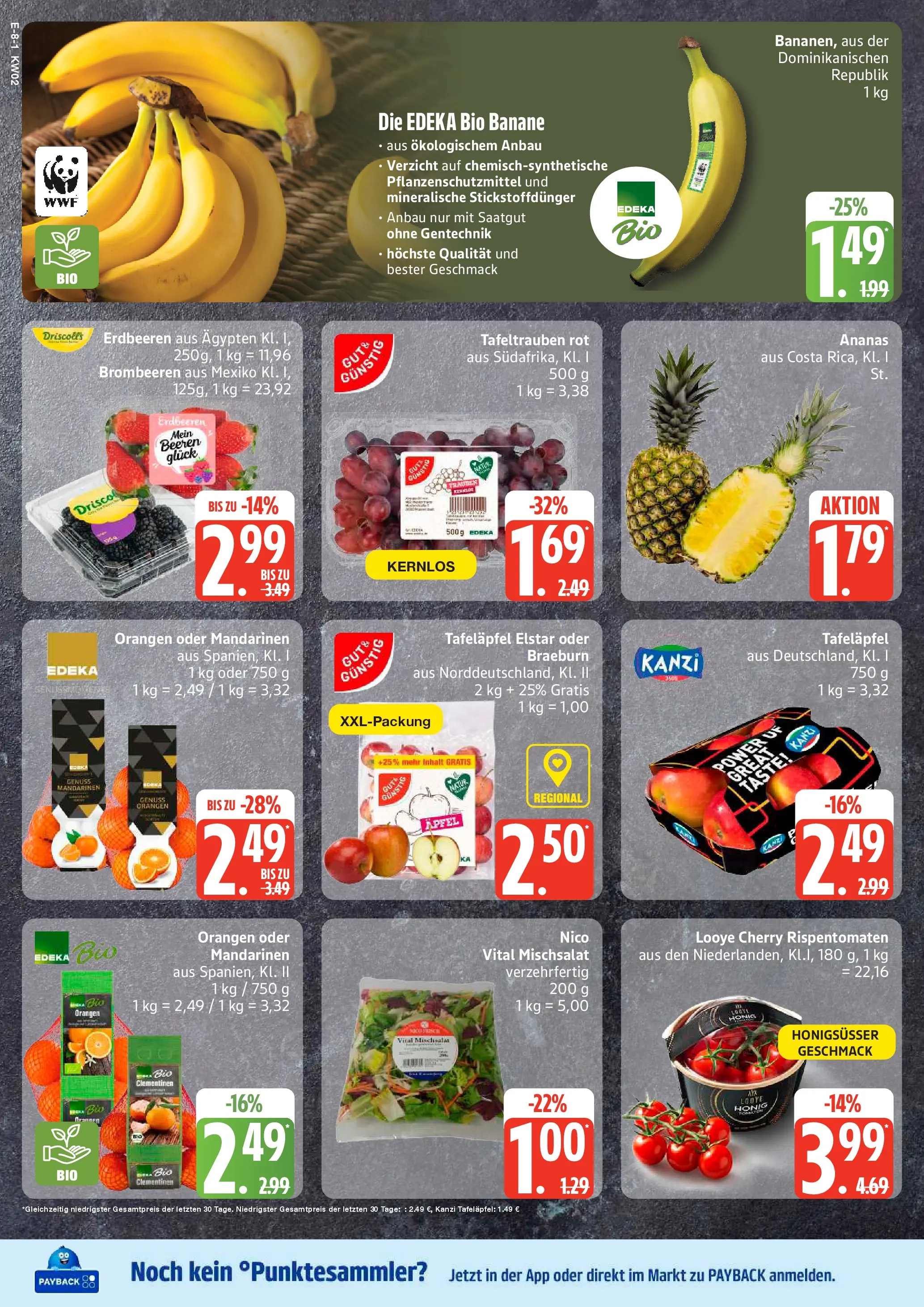 Edeka prospekt Bad Schwartau	 (ab 04.01.2026) » Angebote Online | Seite: 8 | Produkte: Äpfel, Orangen, Ananas, Erdbeeren