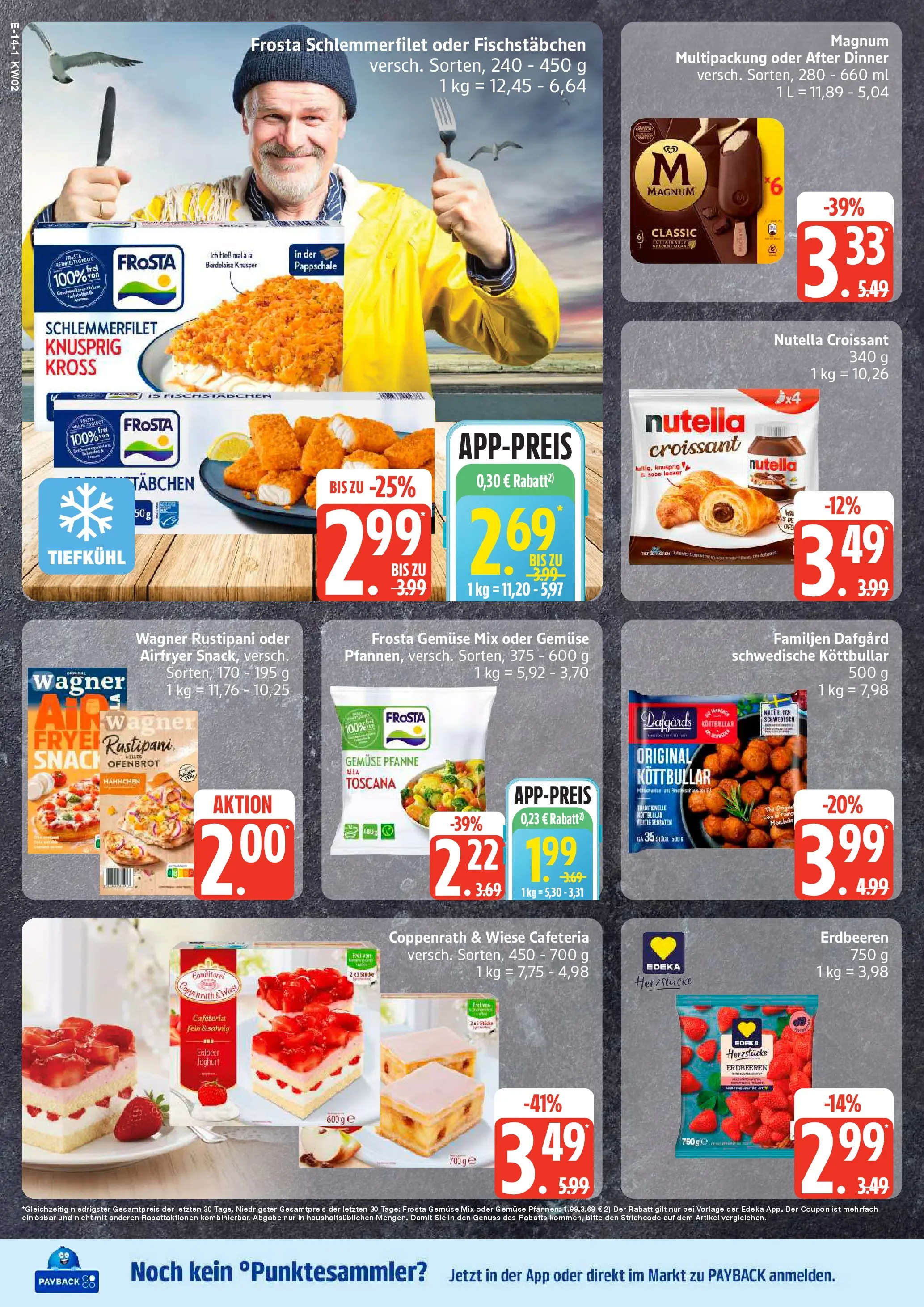 Edeka prospekt Bad Schwartau	 (ab 04.01.2026) » Angebote Online | Seite: 18 | Produkte: Joghurt, Croissant, Nutella, Gemüse