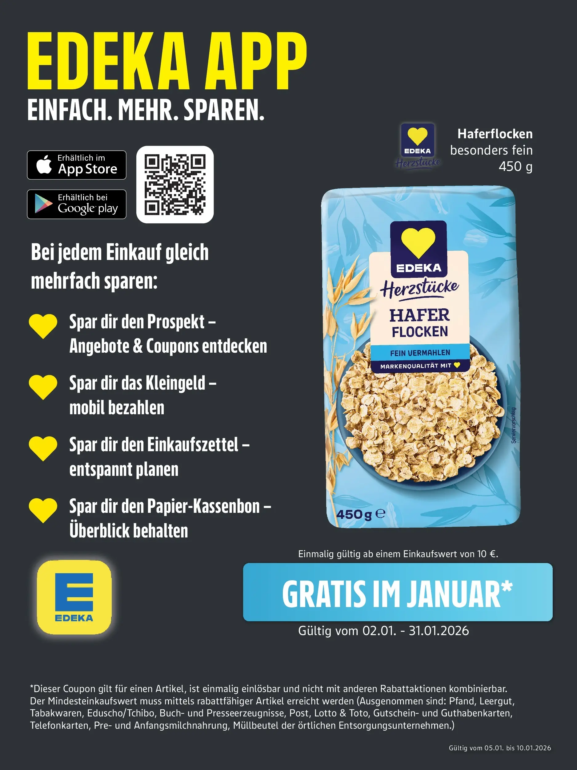 Edeka prospekt Rostock	 (ab 04.01.2026) » Angebote Online | Seite: 1 | Produkte: Flocken