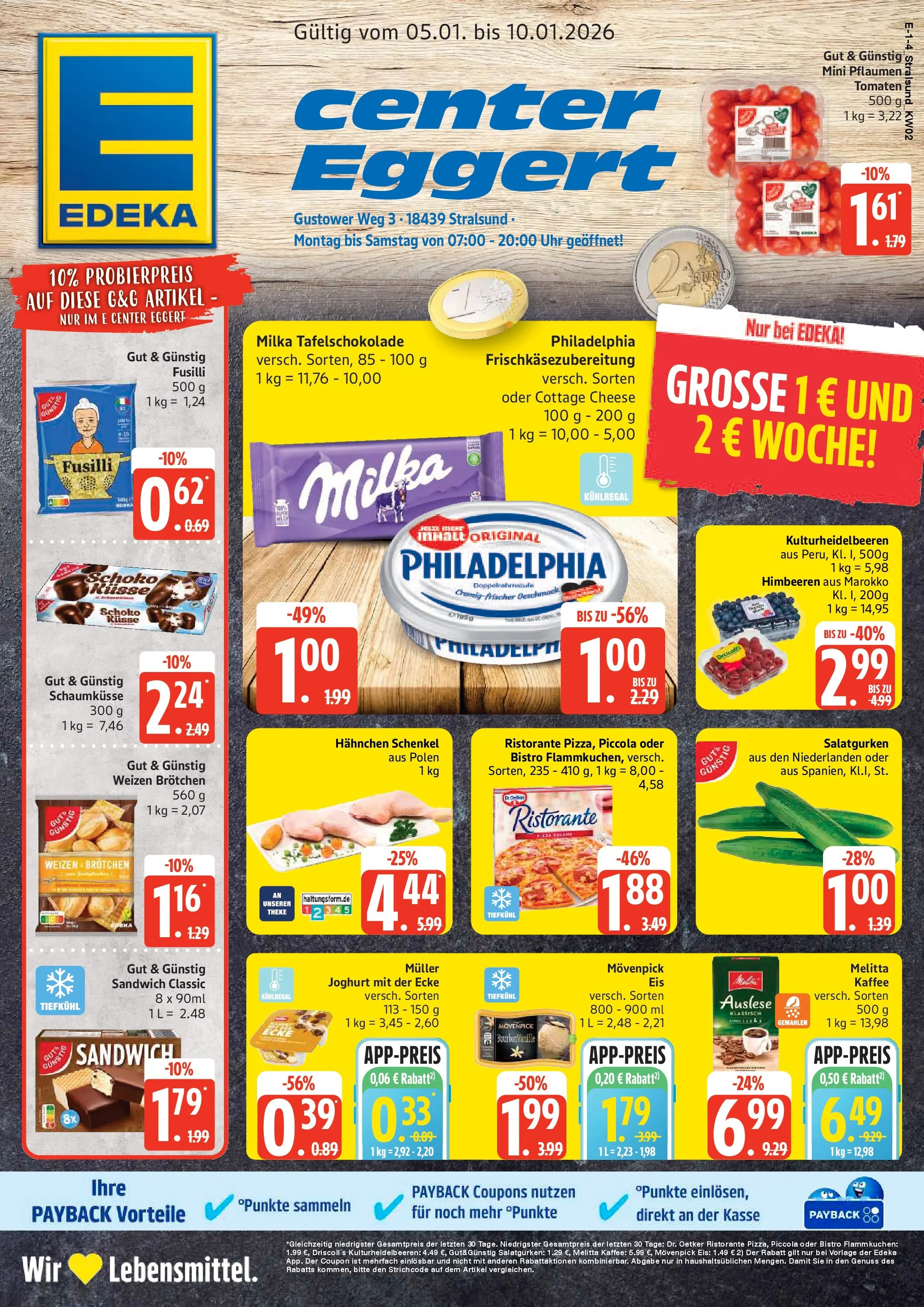 Edeka prospekt Stralsund	 (ab 04.01.2026) » Angebote Online | Seite: 1 | Produkte: Melitta kaffee, Theke, Kaffee, Tomaten