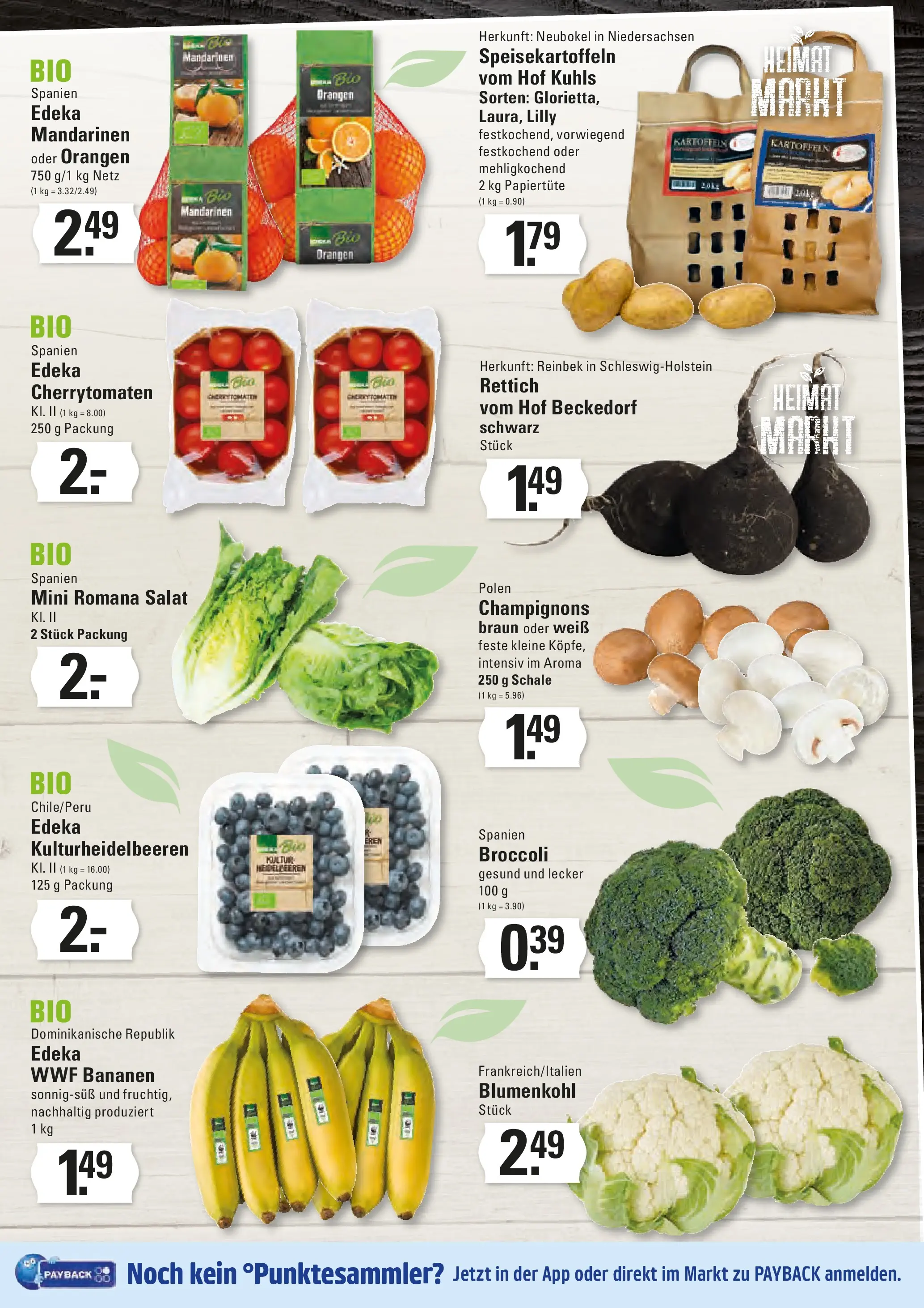 Edeka prospekt Hamburg	 (ab 04.01.2026) » Angebote Online | Seite: 3 | Produkte: Mandarinen, Champignons, Blumenkohl, Salat