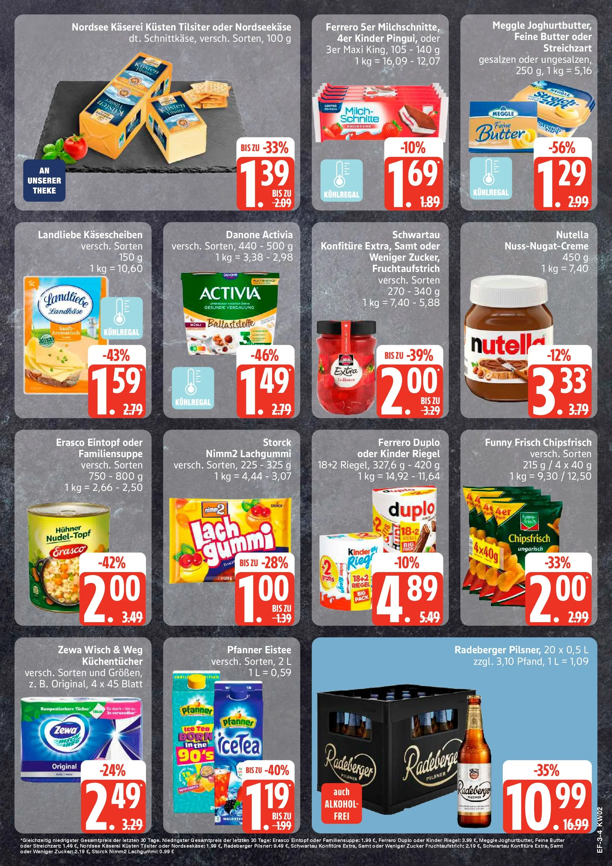 Edeka prospekt Lassan	 (ab 05.01.2026) » Angebote Online | Seite: 3 | Produkte: Milch, Theke, Chips, Radeberger pilsner