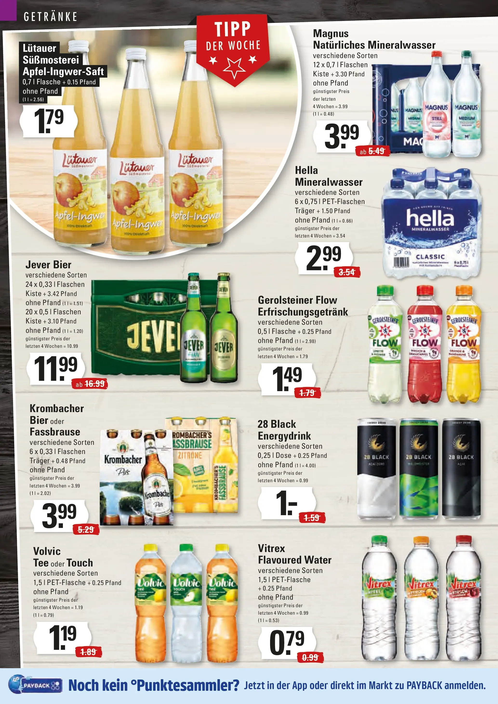 Edeka prospekt Hamburg	 (ab 04.01.2026) » Angebote Online | Seite: 10 | Produkte: Bier, Krombacher, Volvic, Gerolsteiner