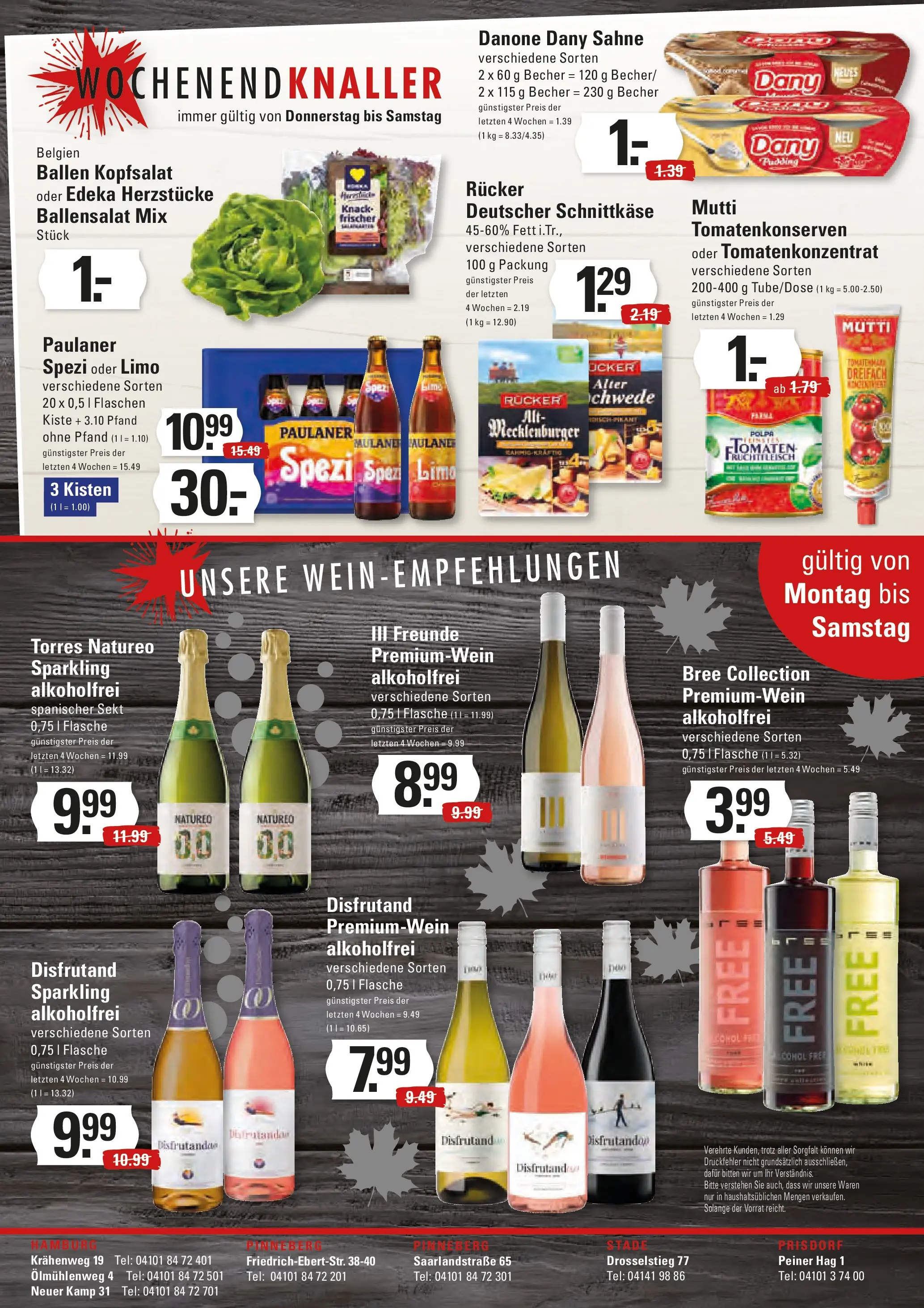 Edeka prospekt Hamburg	 (ab 04.01.2026) » Angebote Online | Seite: 16 | Produkte: Paulaner spezi, Sekt, Pudding, Paulaner