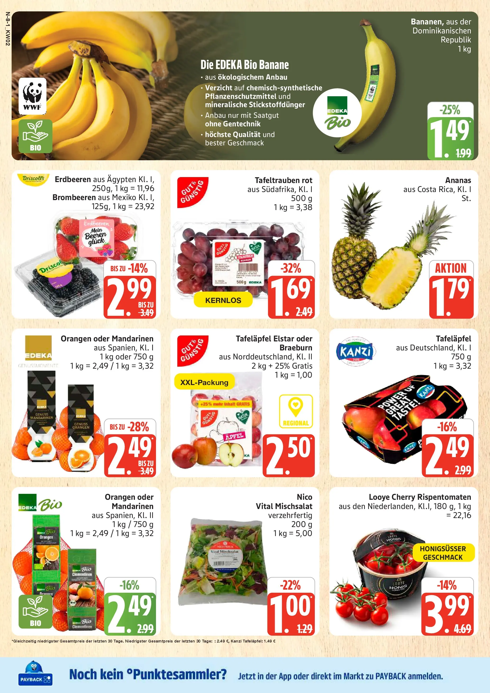 Edeka prospekt Cuxhaven	 (ab 04.01.2026) » Angebote Online | Seite: 8 | Produkte: Äpfel, Orangen, Ananas, Erdbeeren