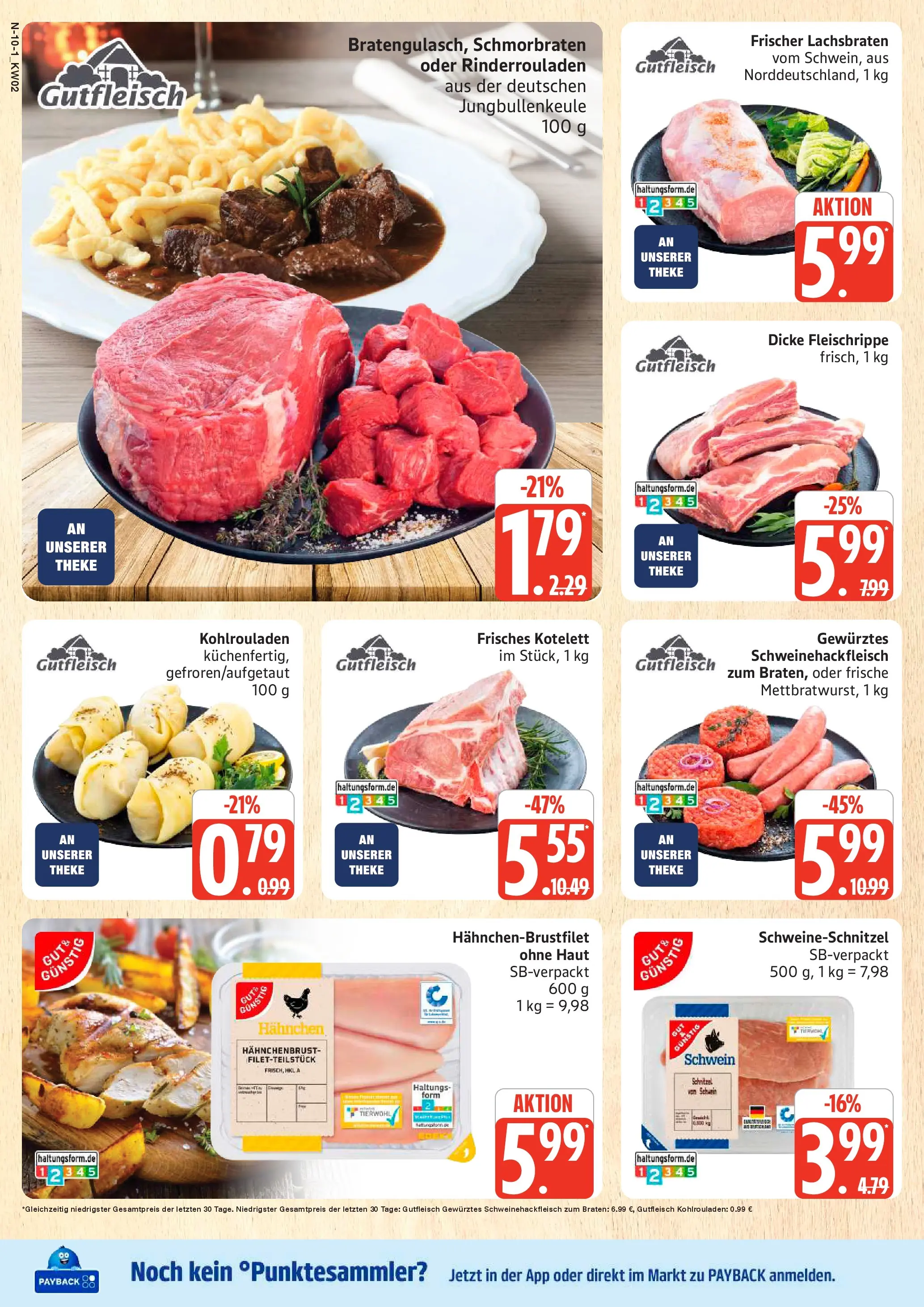 Edeka prospekt Cuxhaven	 (ab 04.01.2026) » Angebote Online | Seite: 10 | Produkte: Rinderrouladen, Hahnchen, Theke, Hahnchenbrust