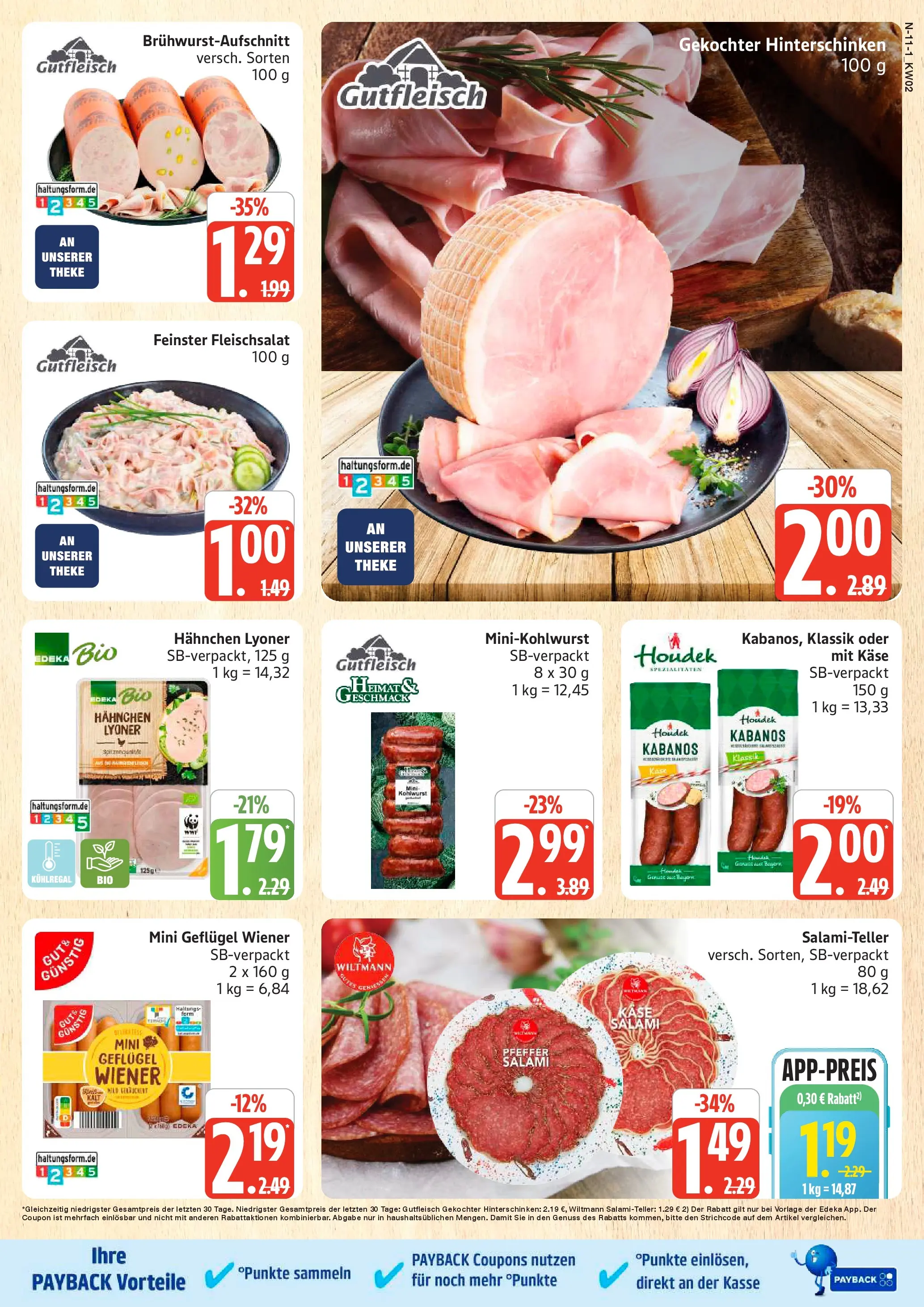 Edeka prospekt Cuxhaven	 (ab 04.01.2026) » Angebote Online | Seite: 11 | Produkte: Hahnchen, Käse, Theke, Salami
