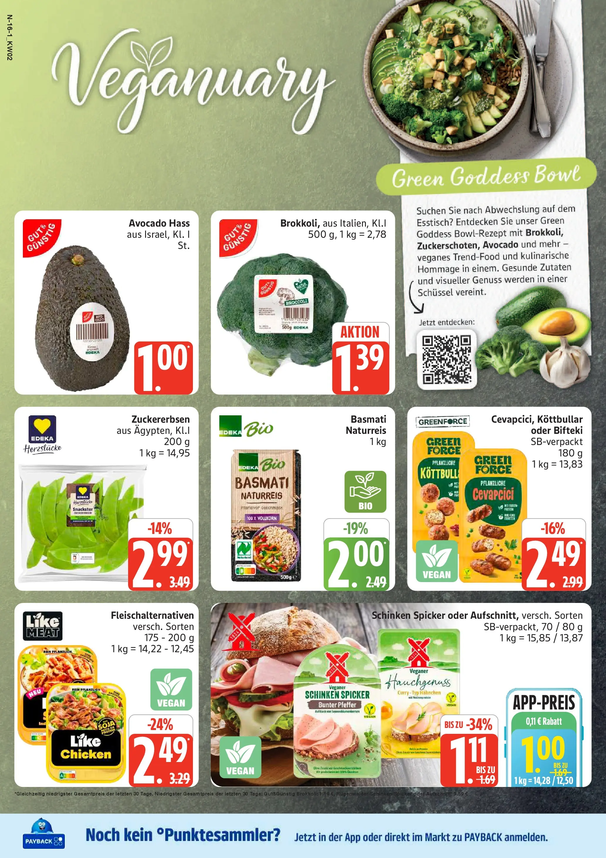 Edeka prospekt Cuxhaven	 (ab 04.01.2026) » Angebote Online | Seite: 16 | Produkte: Hahnchen, Esstisch, Brokkoli, Like meat