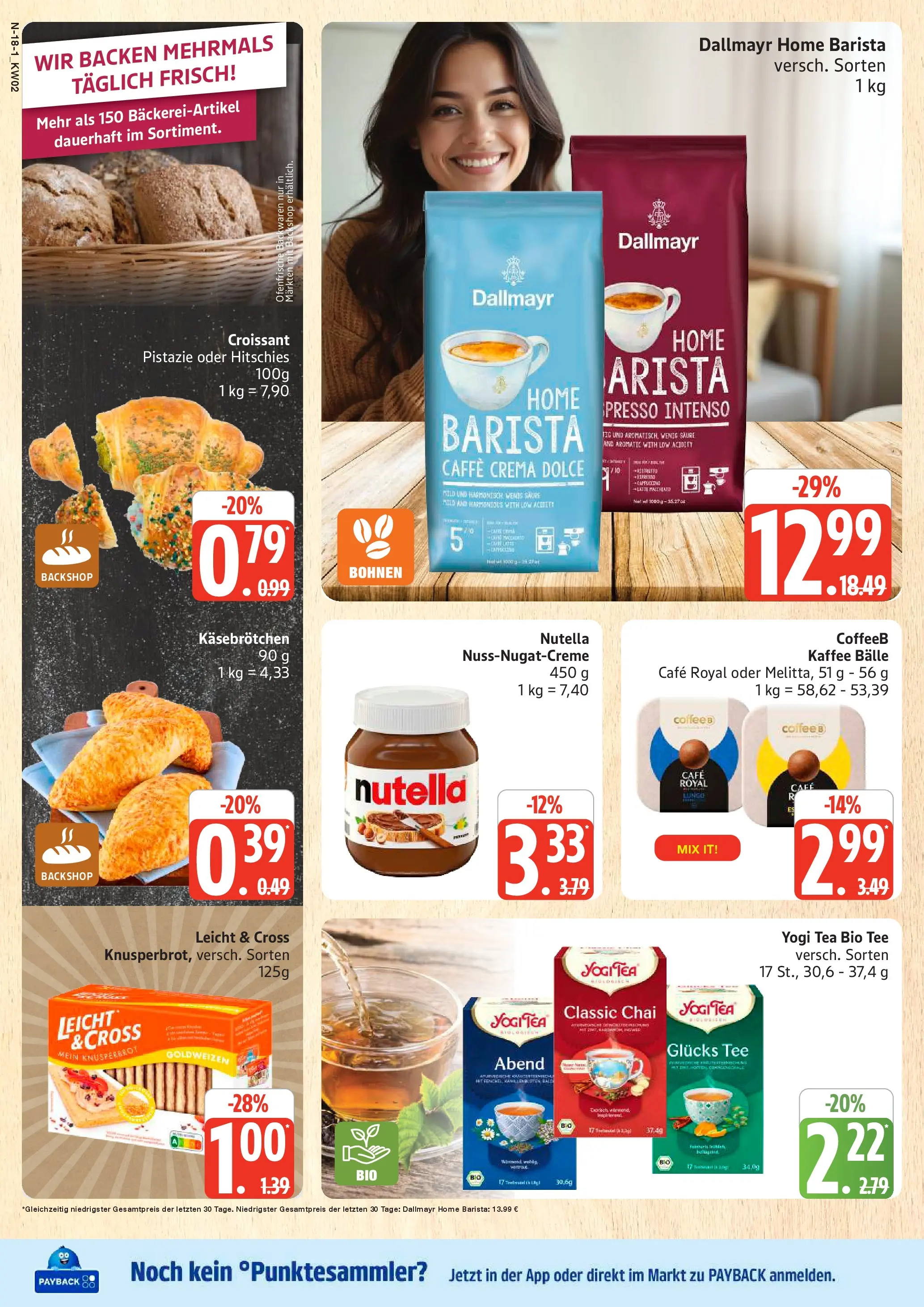 Edeka prospekt Cuxhaven	 (ab 04.01.2026) » Angebote Online | Seite: 18 | Produkte: Kaffee, Ofenfrische, Nutella, Tee