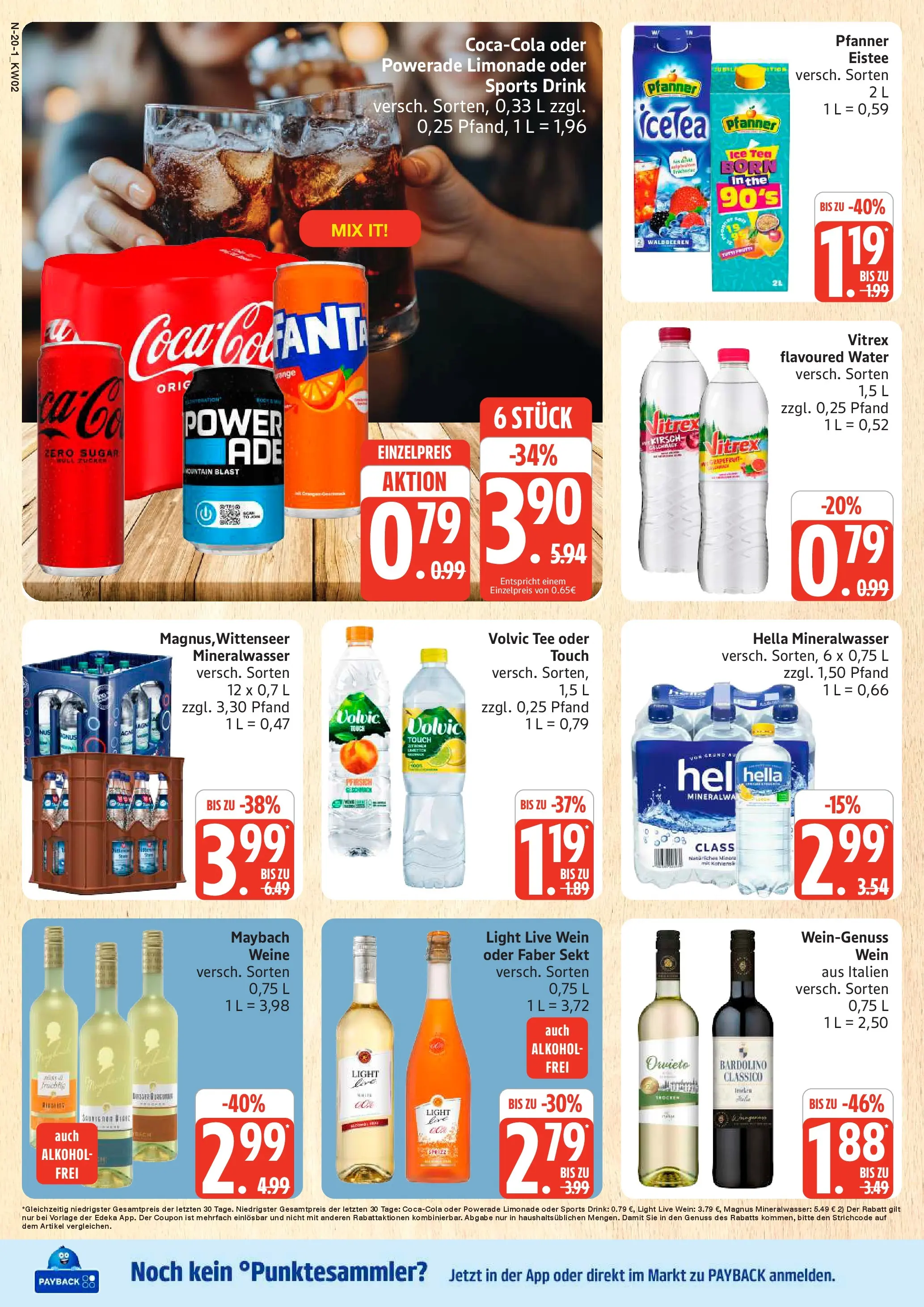 Edeka prospekt Cuxhaven	 (ab 04.01.2026) » Angebote Online | Seite: 20 | Produkte: Sekt, Limonade, Hella, Volvic
