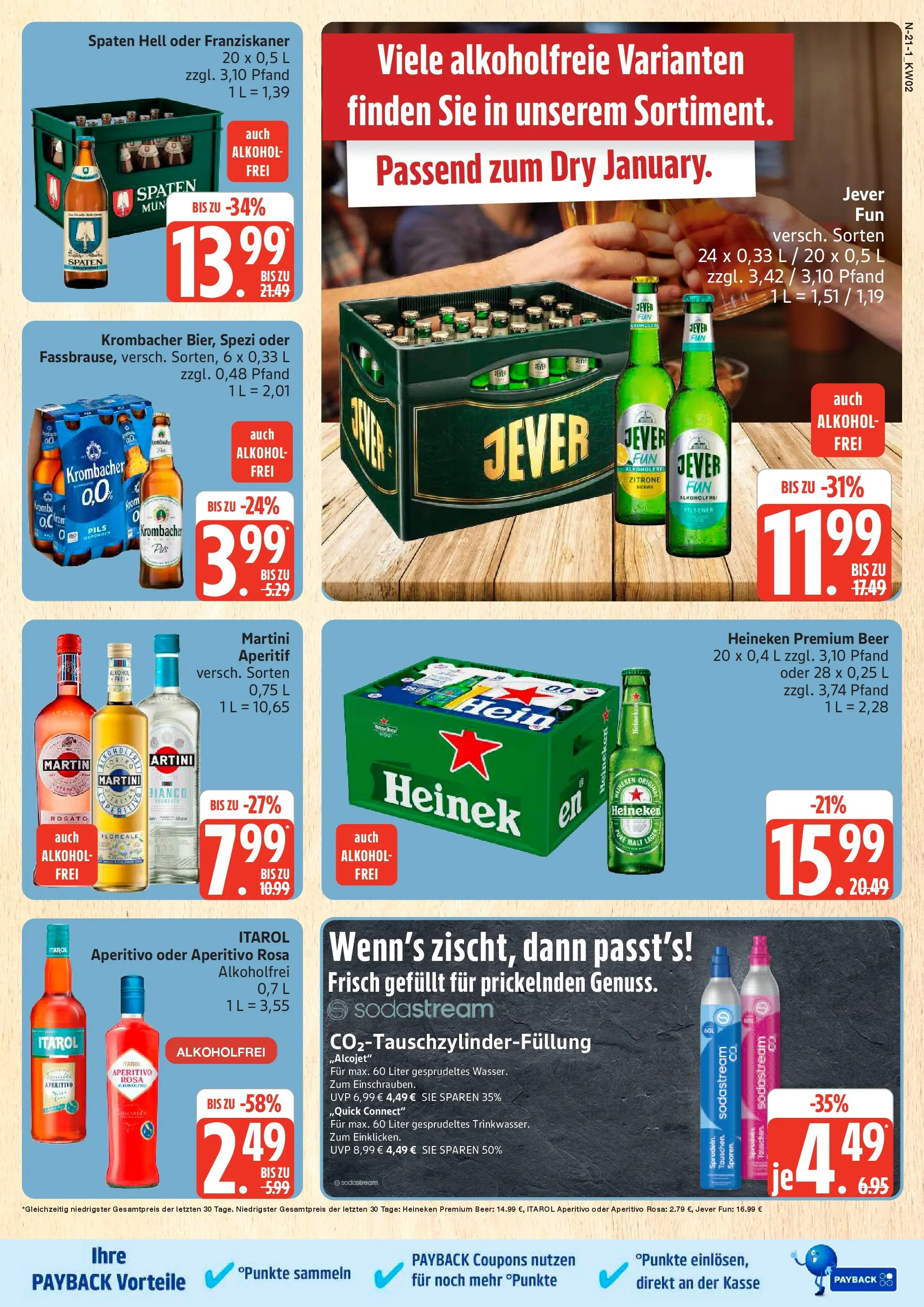 Edeka prospekt Cuxhaven	 (ab 04.01.2026) » Angebote Online | Seite: 21 | Produkte: Martini, Pils, Fassbrause, Sodastream