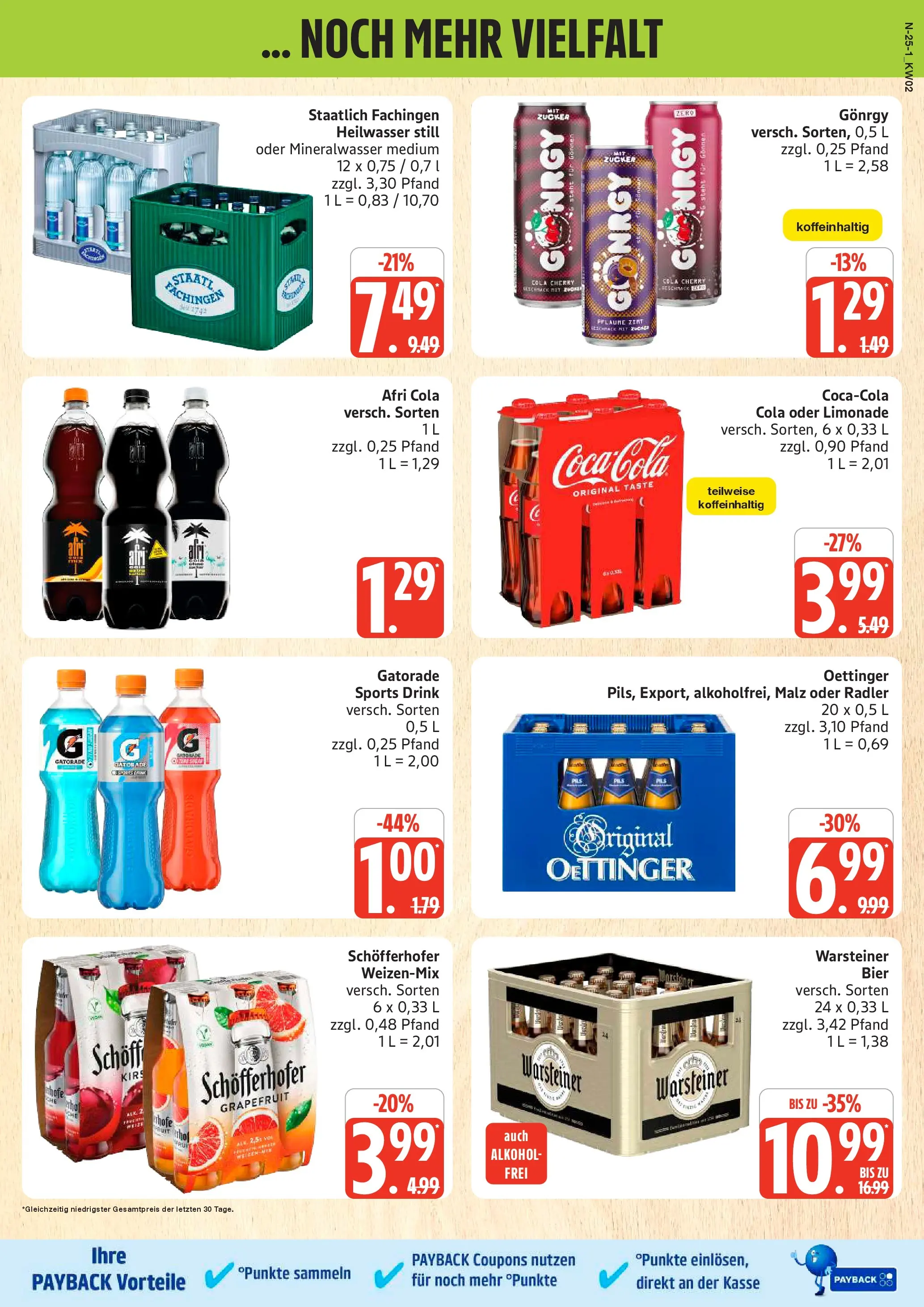Edeka prospekt Cuxhaven	 (ab 04.01.2026) » Angebote Online | Seite: 25 | Produkte: Cola, Energy, Mineralwasser, Radler