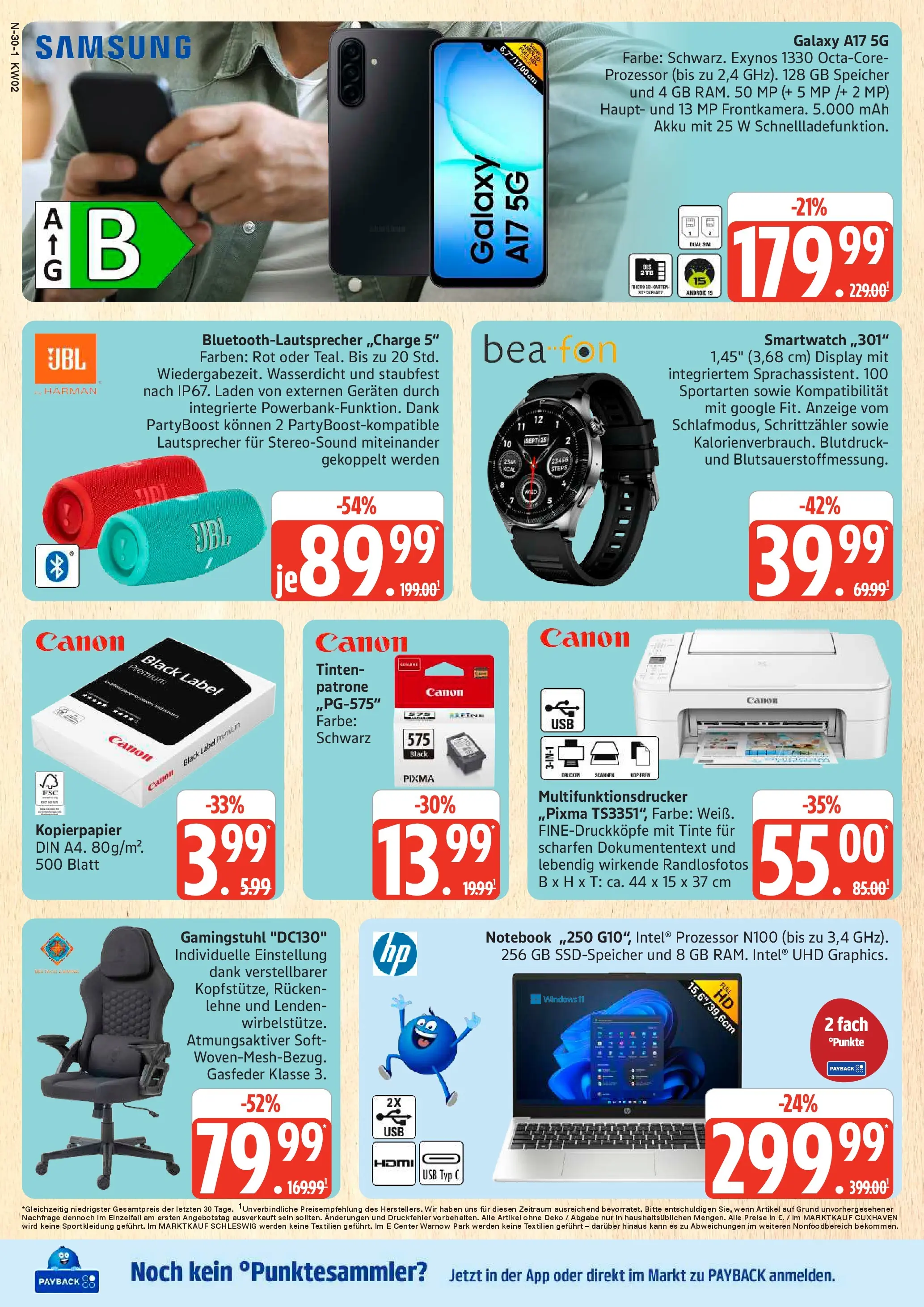 Edeka prospekt Cuxhaven	 (ab 04.01.2026) » Angebote Online | Seite: 30 | Produkte: HP, USB, Notebook, Smartphone