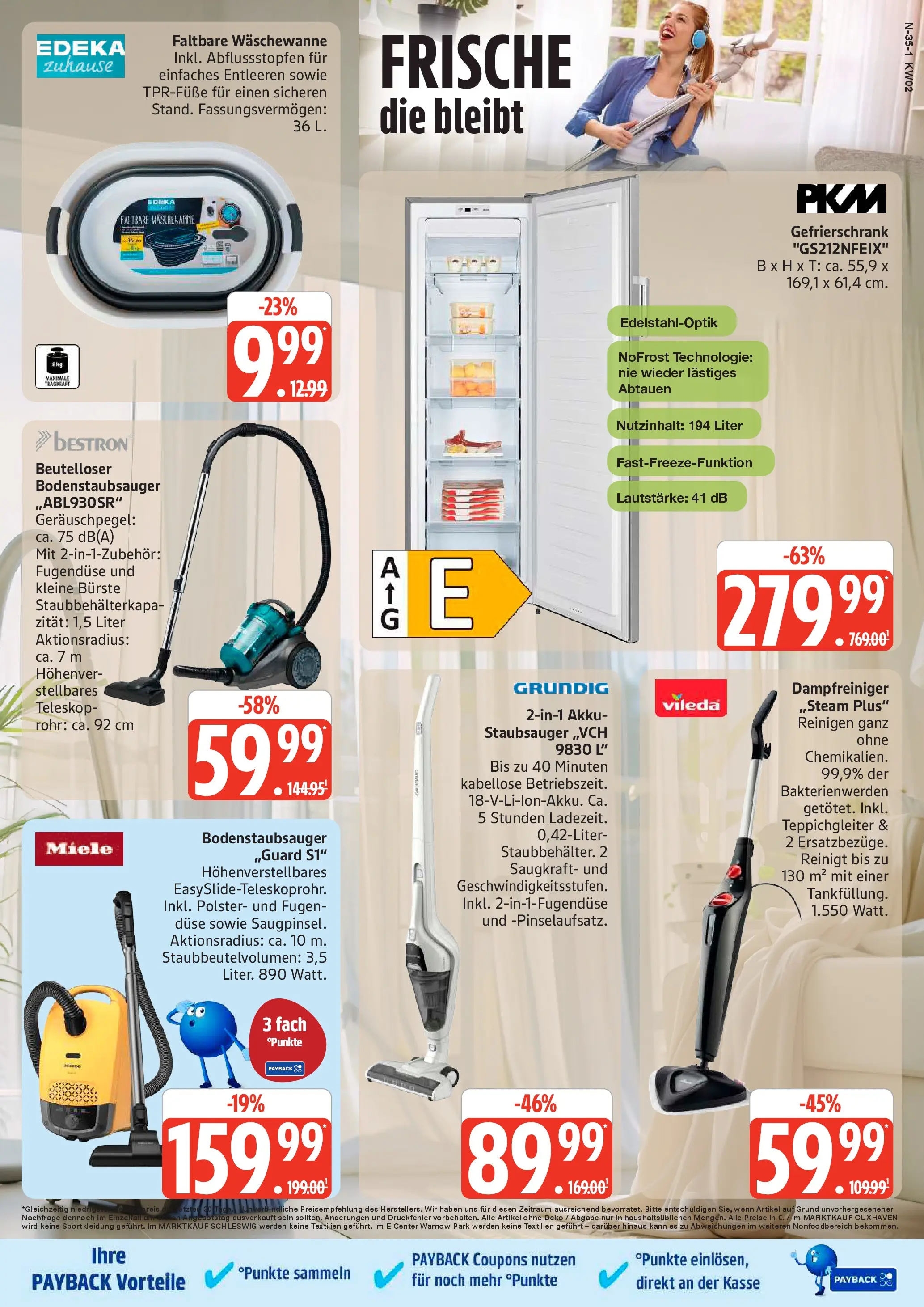 Edeka prospekt Cuxhaven	 (ab 04.01.2026) » Angebote Online | Seite: 35 | Produkte: Miele, Gefrierschrank, Staubsauger, Bürste