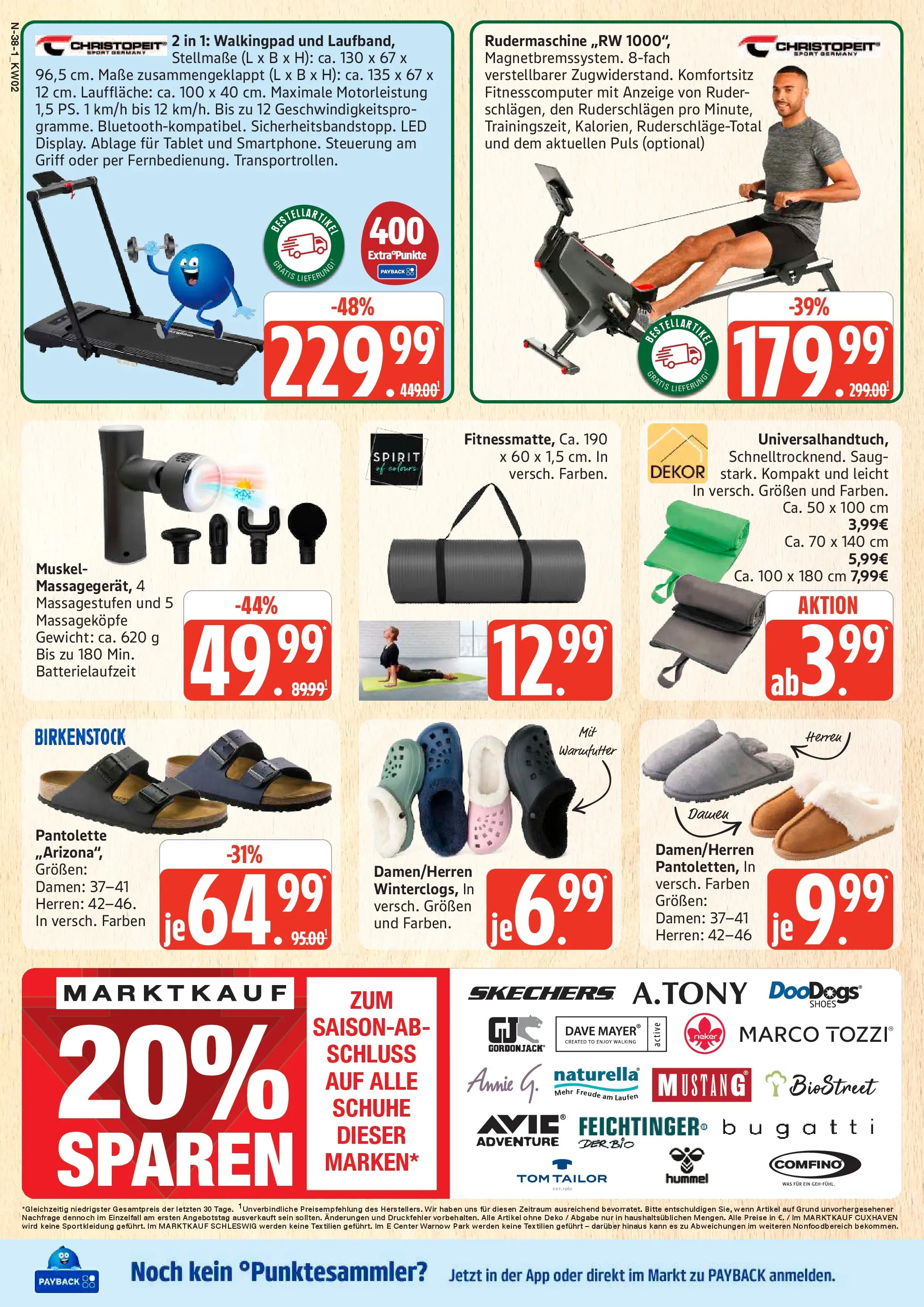Edeka prospekt Cuxhaven	 (ab 04.01.2026) » Angebote Online | Seite: 38 | Produkte: Gewicht, Walking, Laufband, Tablet