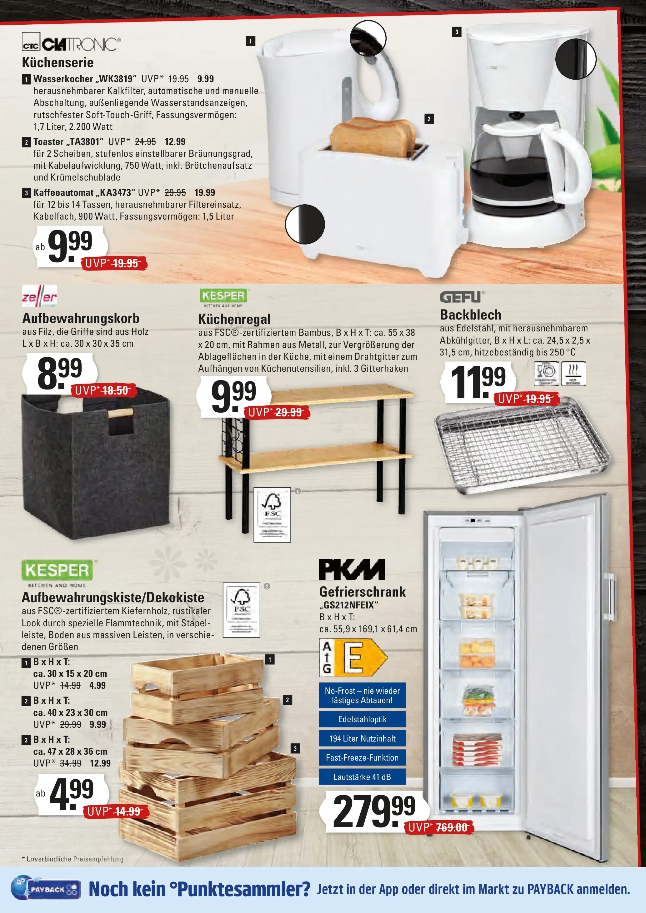 Edeka prospekt Stade	 (ab 04.01.2026) » Angebote Online | Seite: 19 | Produkte: Gefrierschrank, Wasserkocher, Toaster