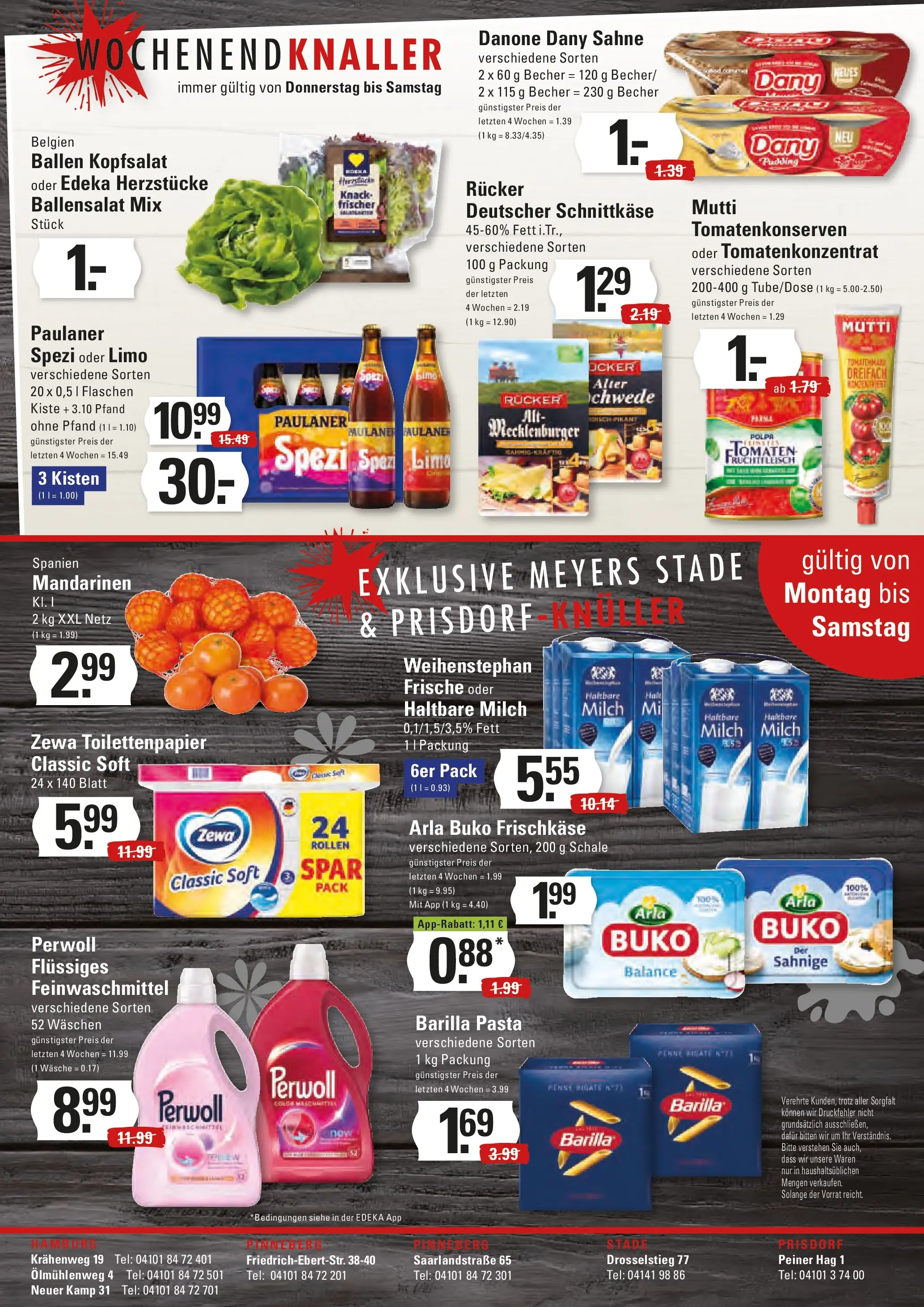 Edeka prospekt Stade	 (ab 04.01.2026) » Angebote Online | Seite: 24 | Produkte: Milch, Mandarinen, Perwoll, Arla buko