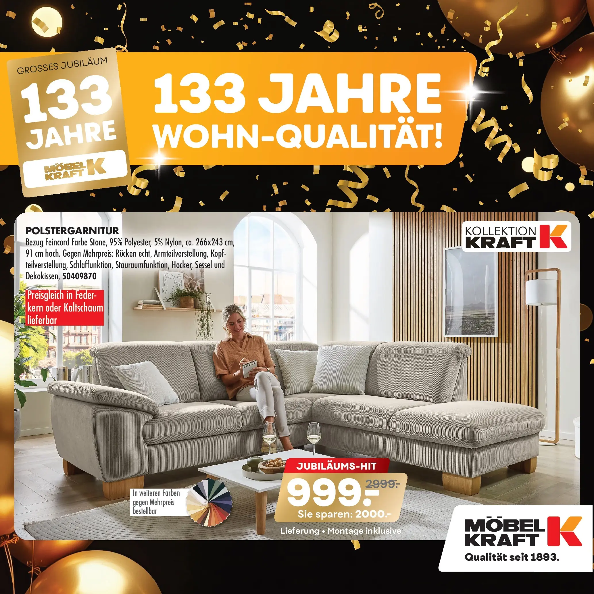 Möbel Kraft Prospekt 	 (ab 06.01.2026) zum Blättern | Seite: 1 | Produkte: Sessel