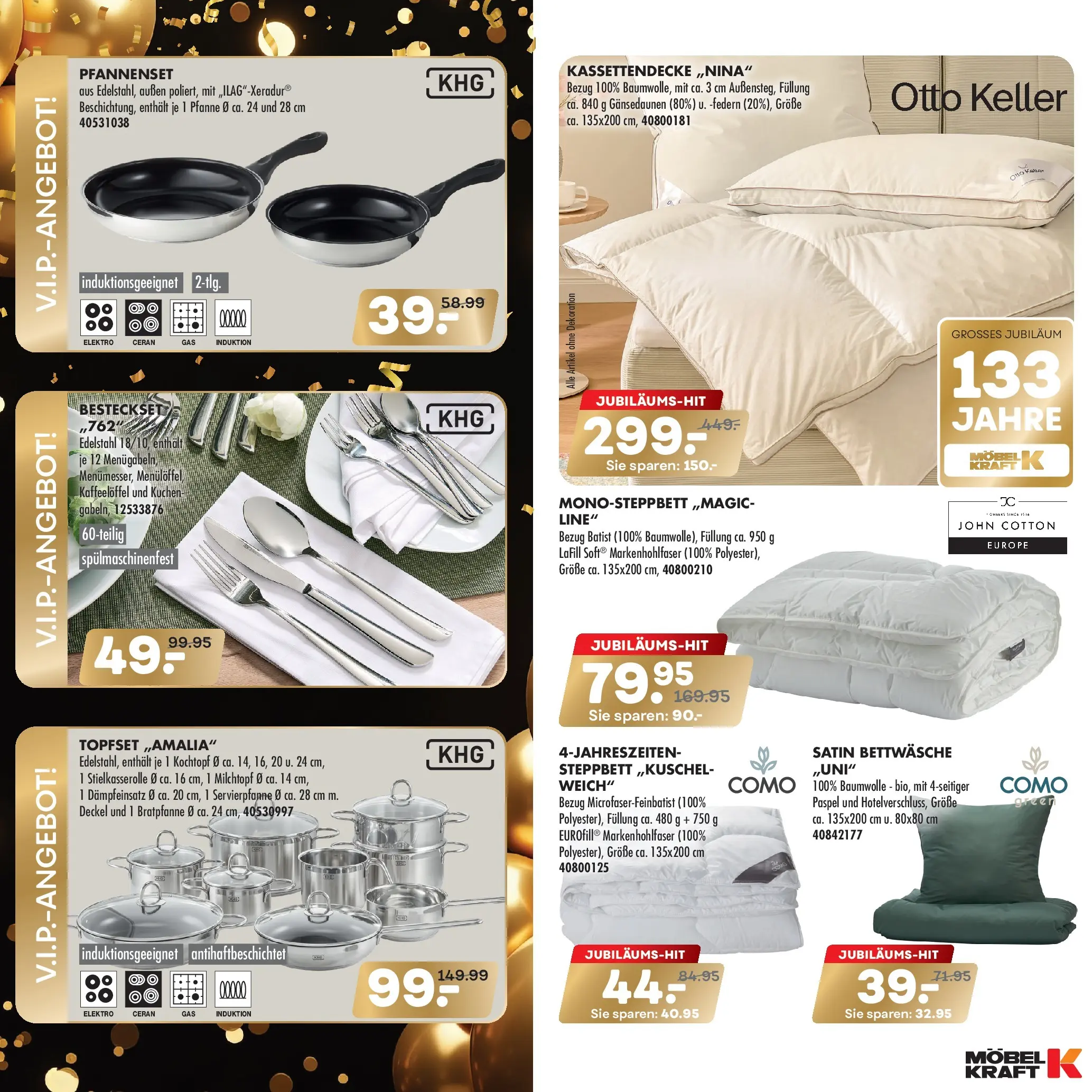 Möbel Kraft Prospekt 	 (ab 06.01.2026) zum Blättern | Seite: 4 | Produkte: Bettwäsche, Kuchen