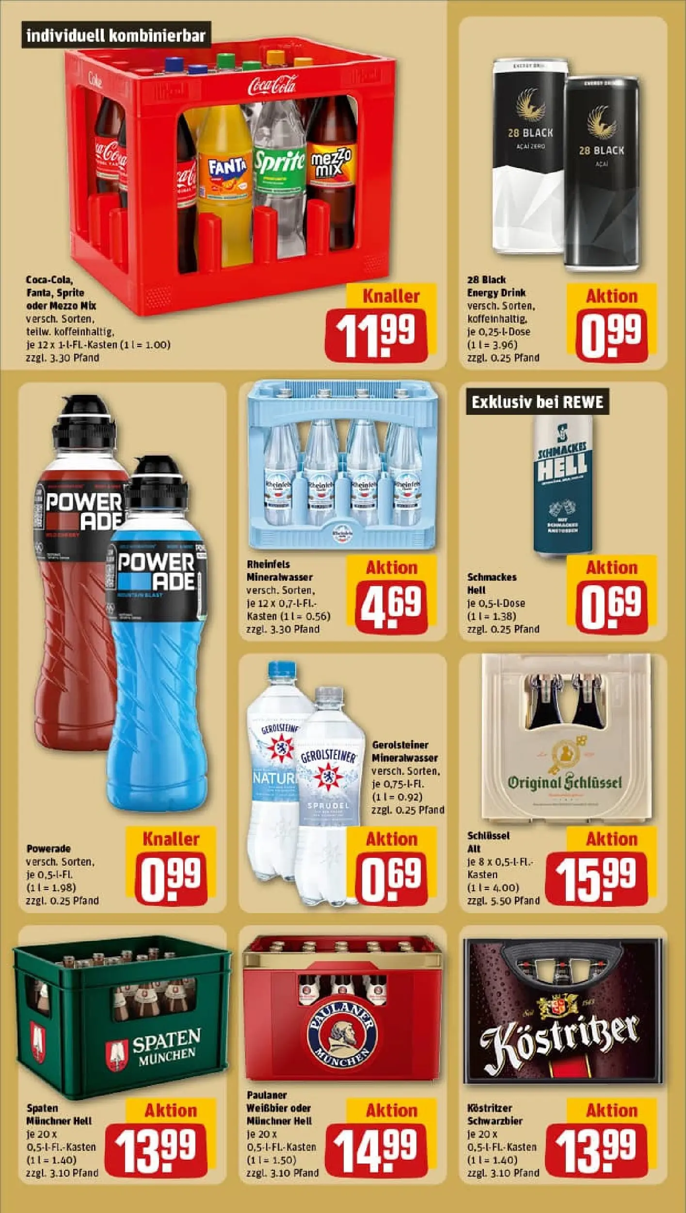 REWE Prospekt ab 04.01.2026 zum Blättern » Angebote | Seite: 22 | Produkte: Mezzo mix, Sprite, Oder mezzo mix, Paulaner