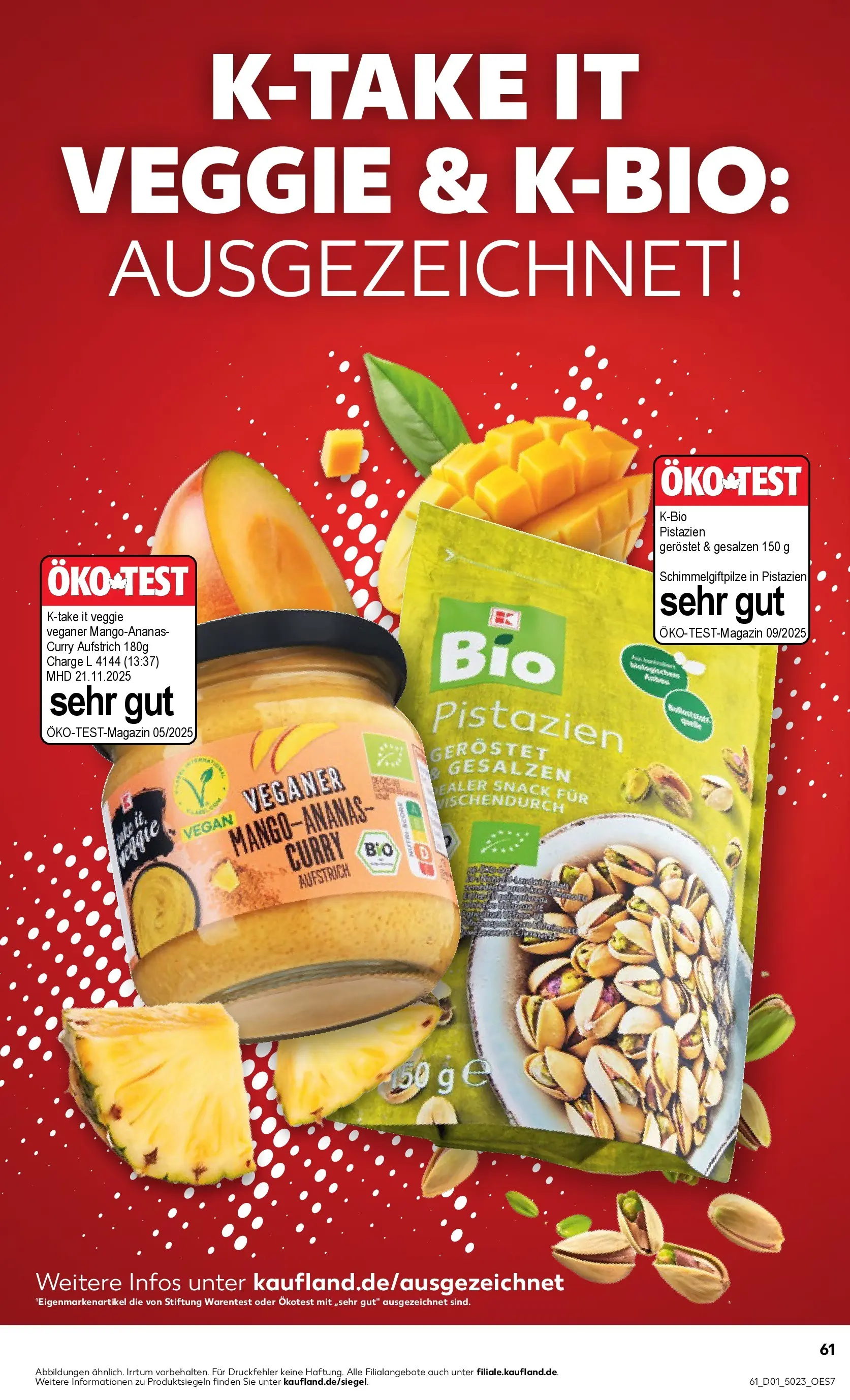 Prospekt Kaufland ab 05.01.2026 » Angebote Online zum Blättern | Seite: 61 | Produkte: Pistazien