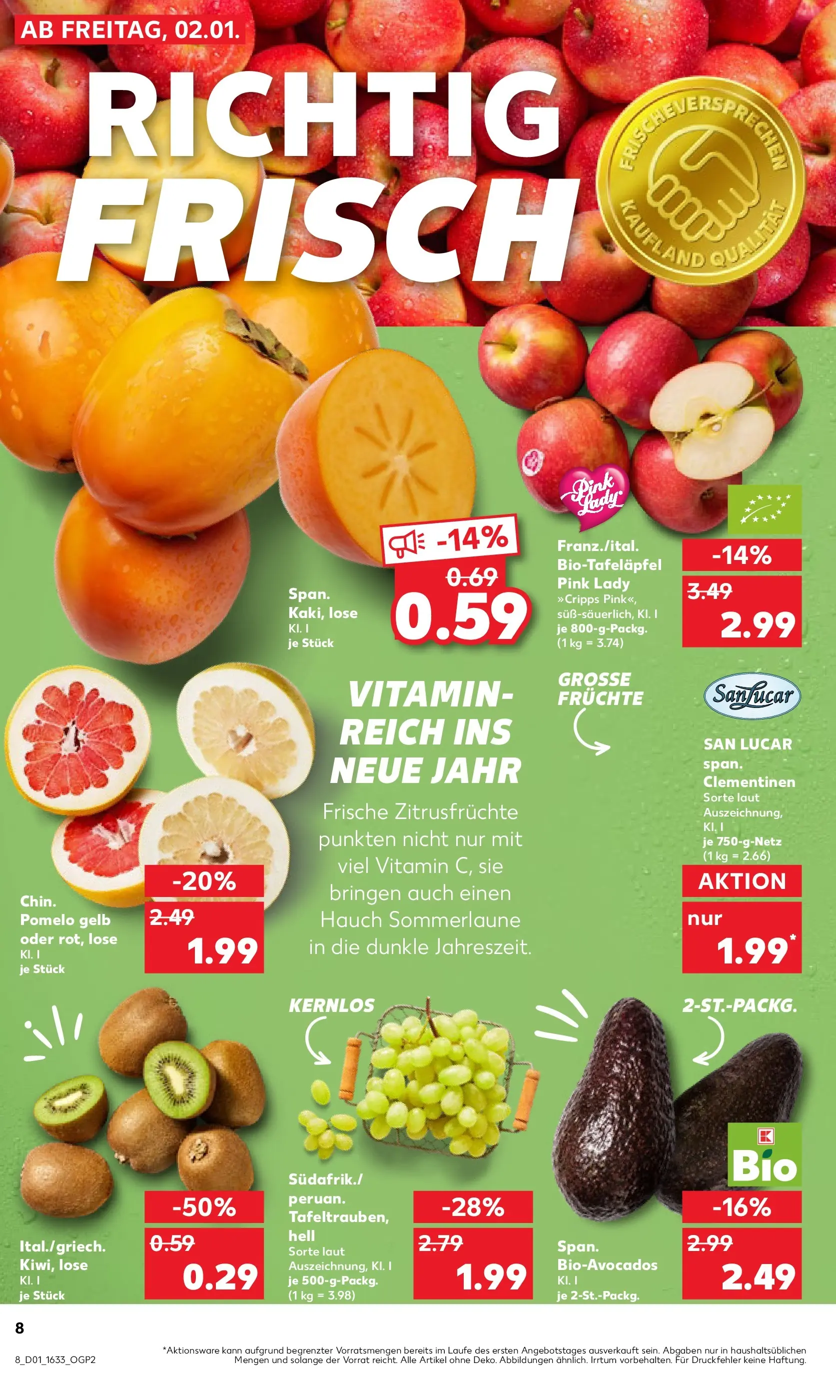 Prospekt Kaufland ab 05.01.2026 » Angebote Online zum Blättern | Seite: 8 | Produkte: Kiwi