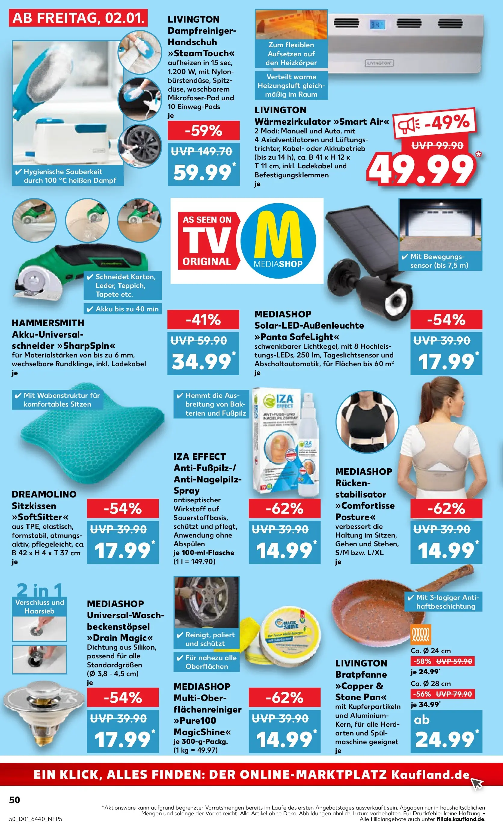 Prospekt Kaufland ab 05.01.2026 » Angebote Online zum Blättern | Seite: 50 | Produkte: Kabel, Herd, Heizkörper, Ladekabel