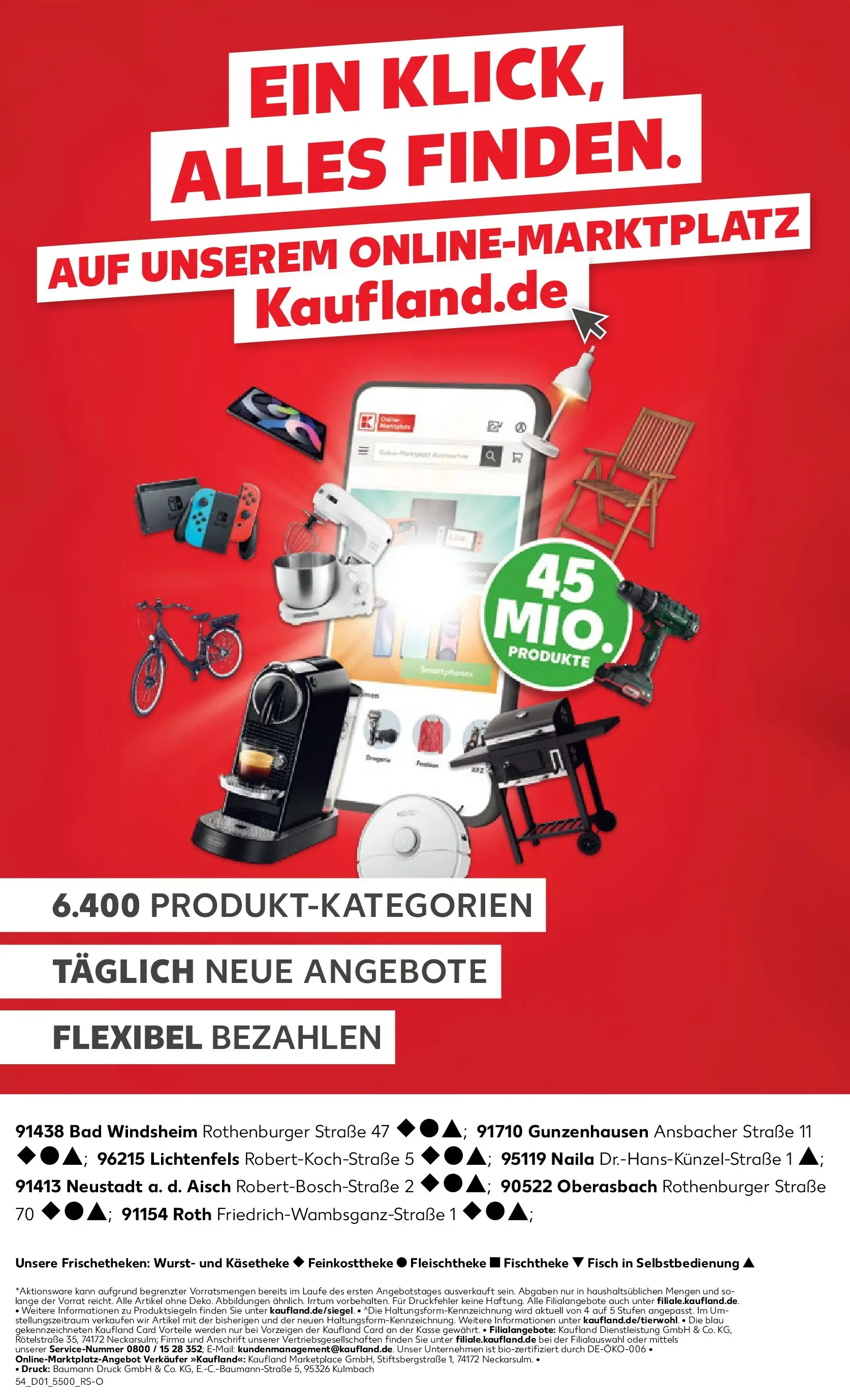 Prospekt Kaufland ab 05.01.2026 » Angebote Online zum Blättern | Seite: 54 | Produkte: Stuhl, Bad, Wurst, Tablet