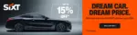 Sixt UP TO 15% DISCOUNT - au 31.01.2026