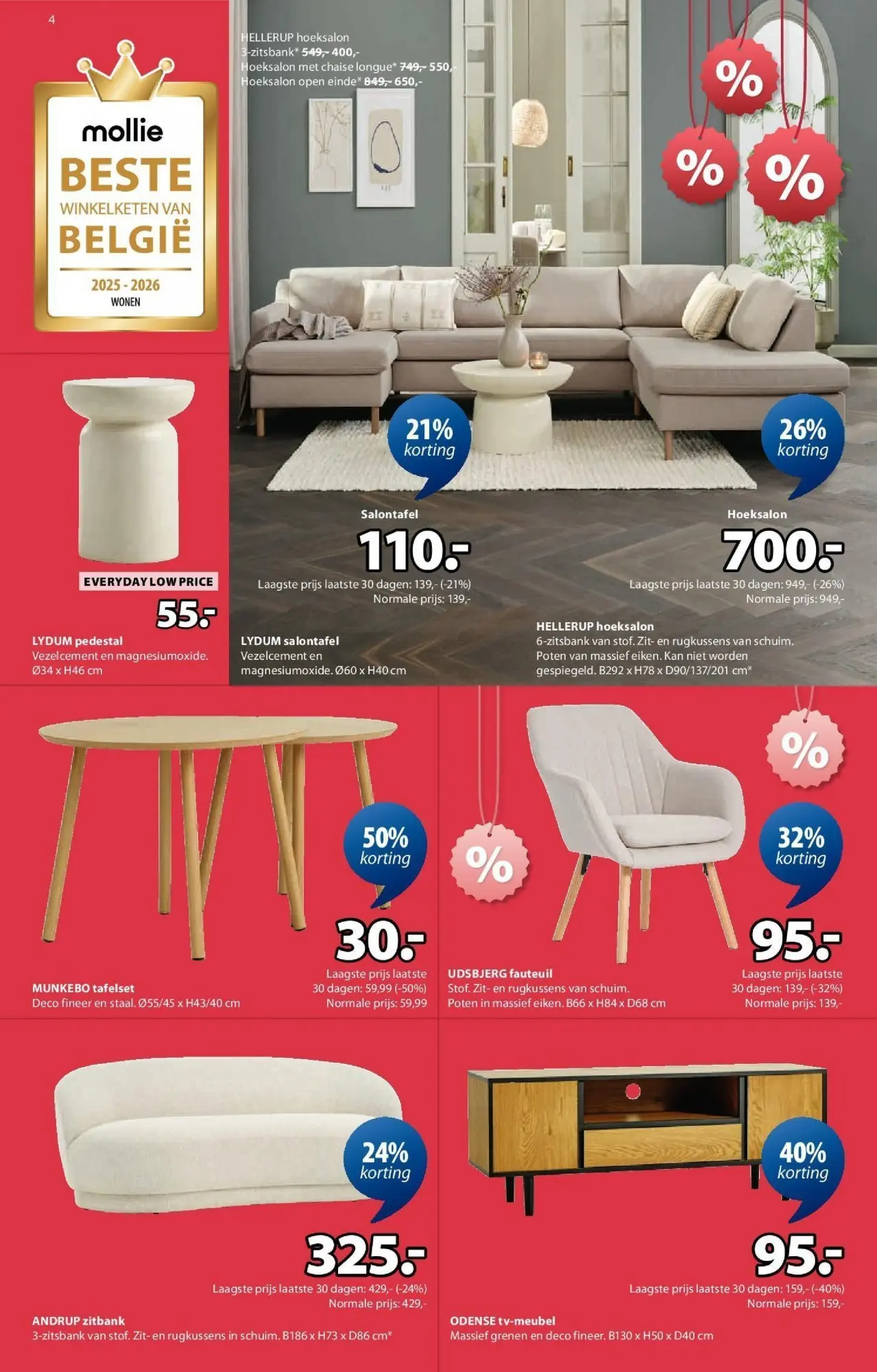 JYSK - JYSK folder tot 31.01.2026 vanaf 02/01/2026 | Pagina: 4 | Producten: Fauteuil, Zitbank, Kan