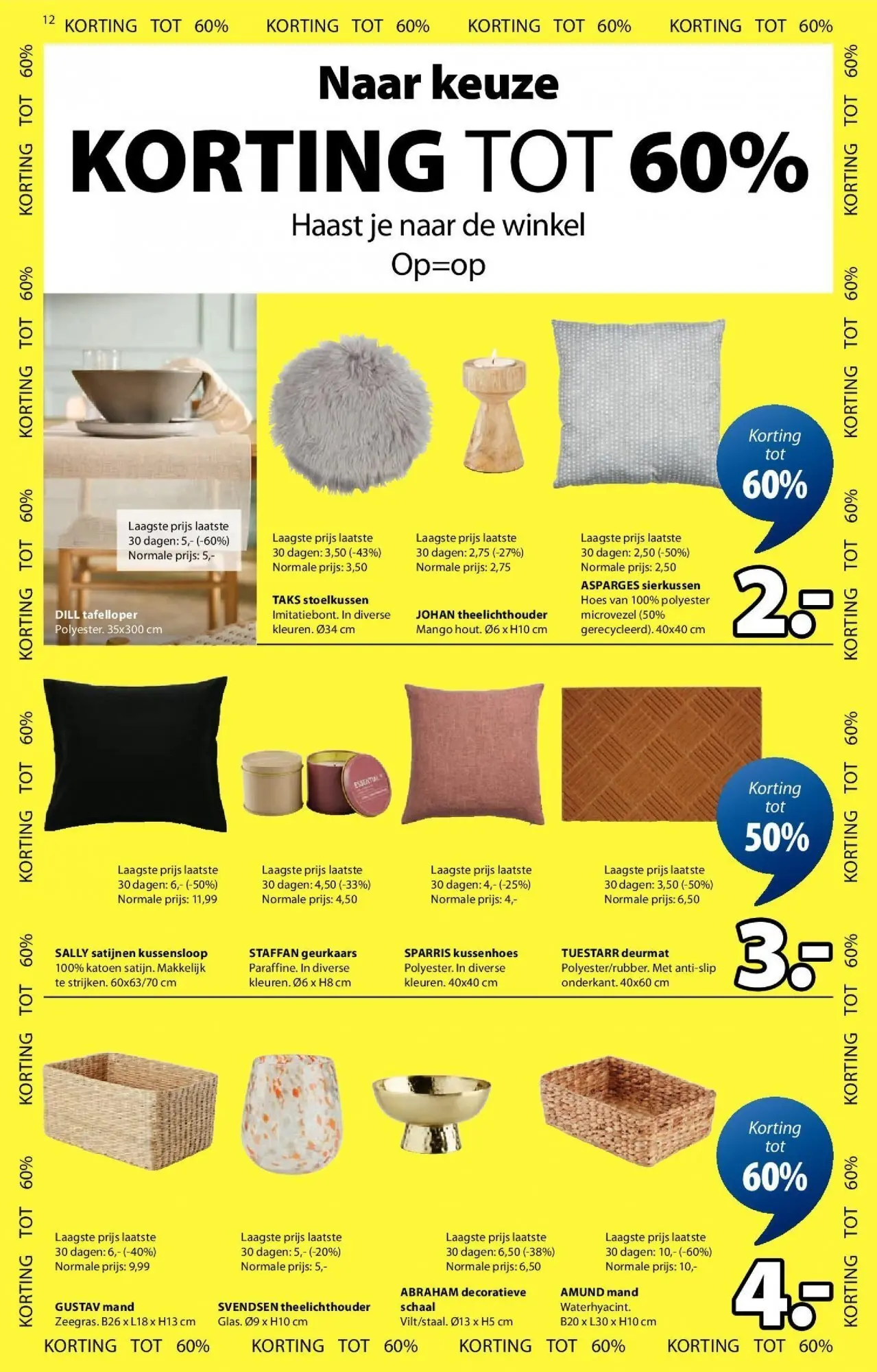 JYSK - JYSK folder tot 31.01.2026 vanaf 02/01/2026 | Pagina: 12 | Producten: Mand, Deurmat, Mango