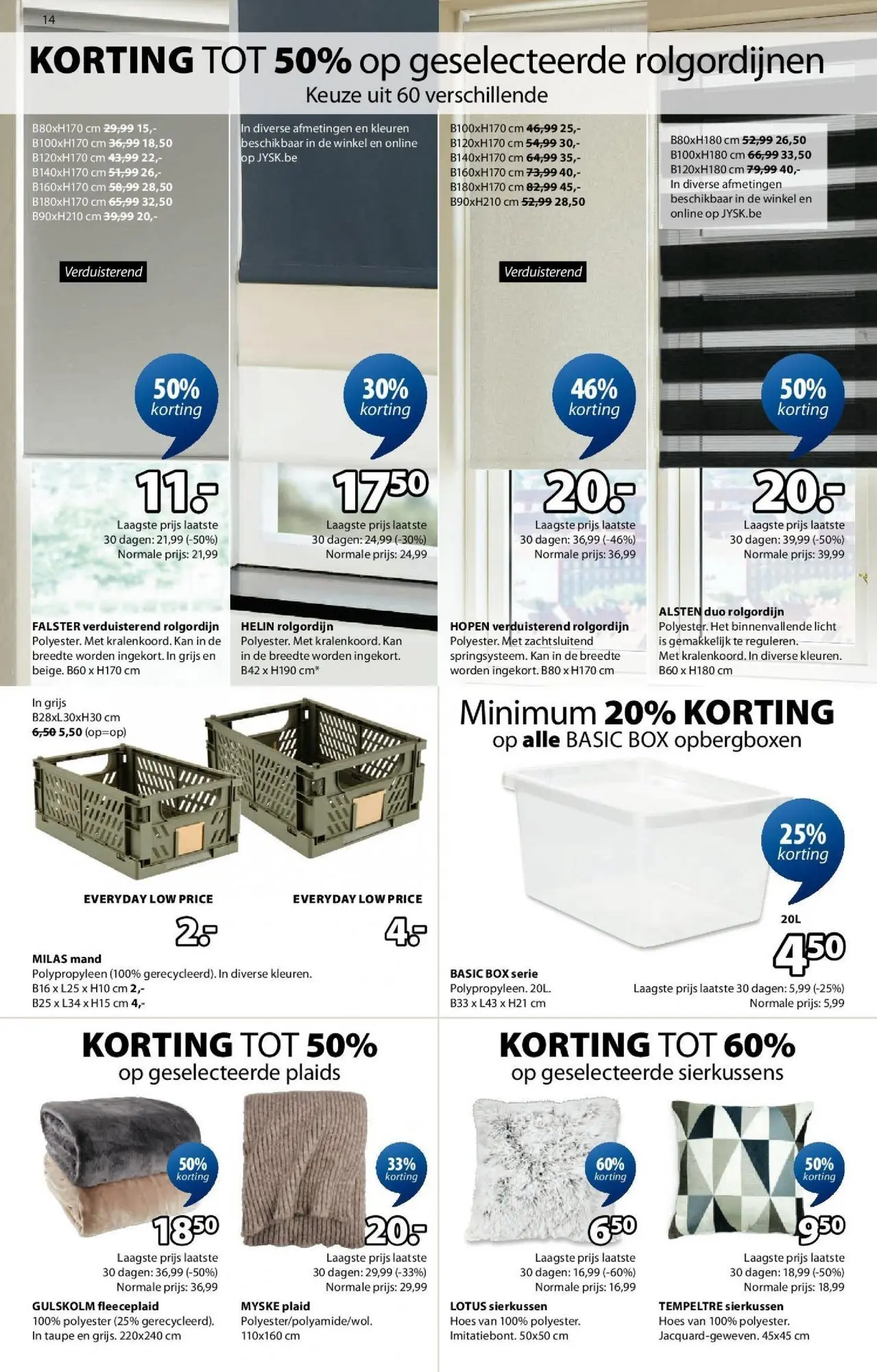 JYSK - JYSK folder tot 31.01.2026 vanaf 02/01/2026 | Pagina: 14 | Producten: Box, Mand, Kan