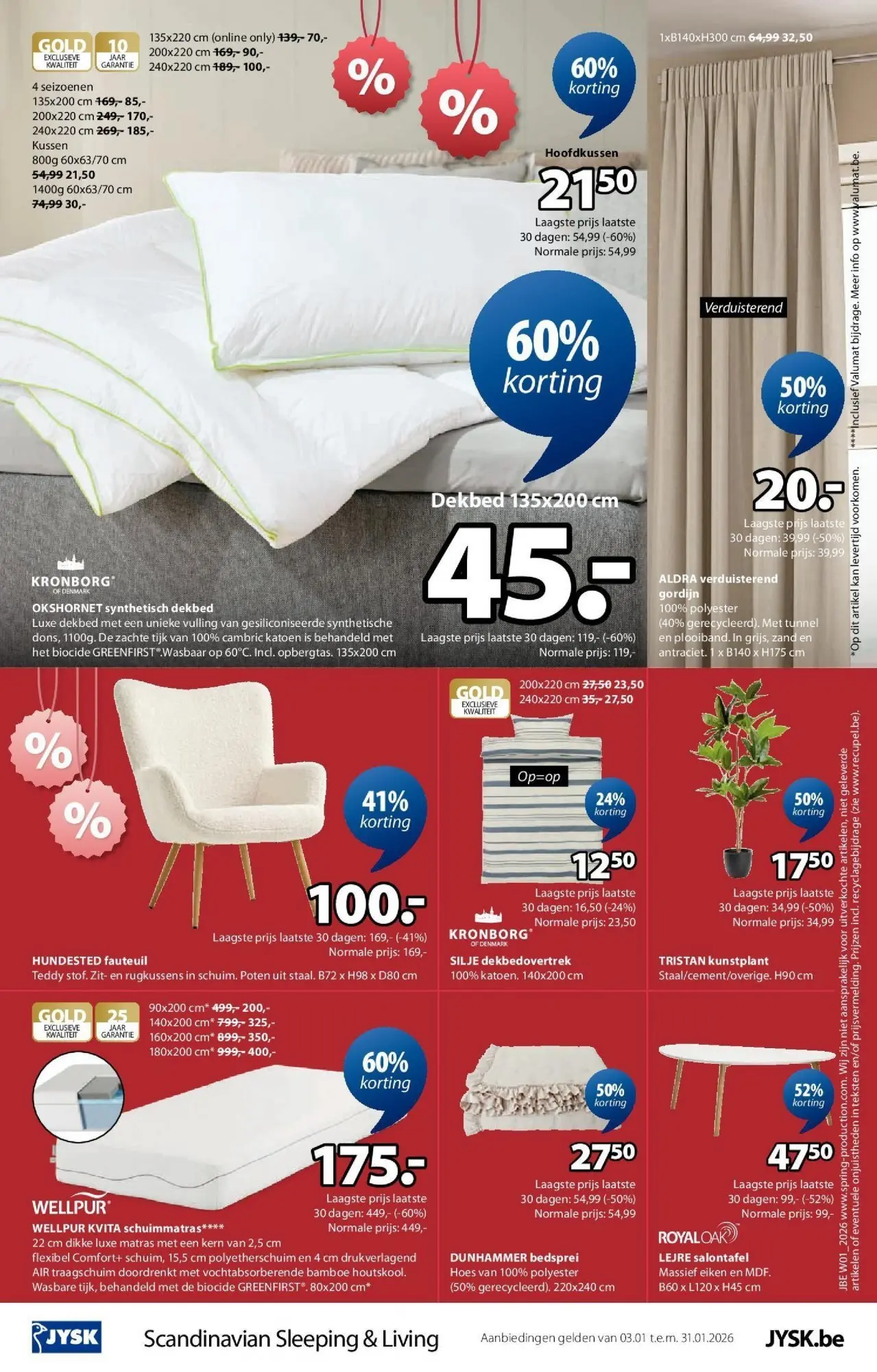 JYSK - JYSK folder tot 31.01.2026 vanaf 02/01/2026 | Pagina: 16 | Producten: Fauteuil, Kussen, Dekbed, Kan
