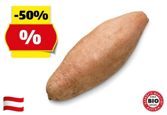 HOFER MARKTPLATZ Bio-S&uuml;&szlig;kartoffeln aus &Ouml;sterreich