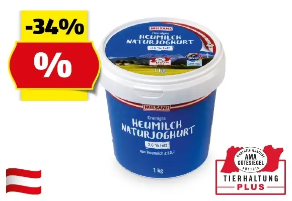 MILSANI Heumilch Naturjoghurt, 1 kg