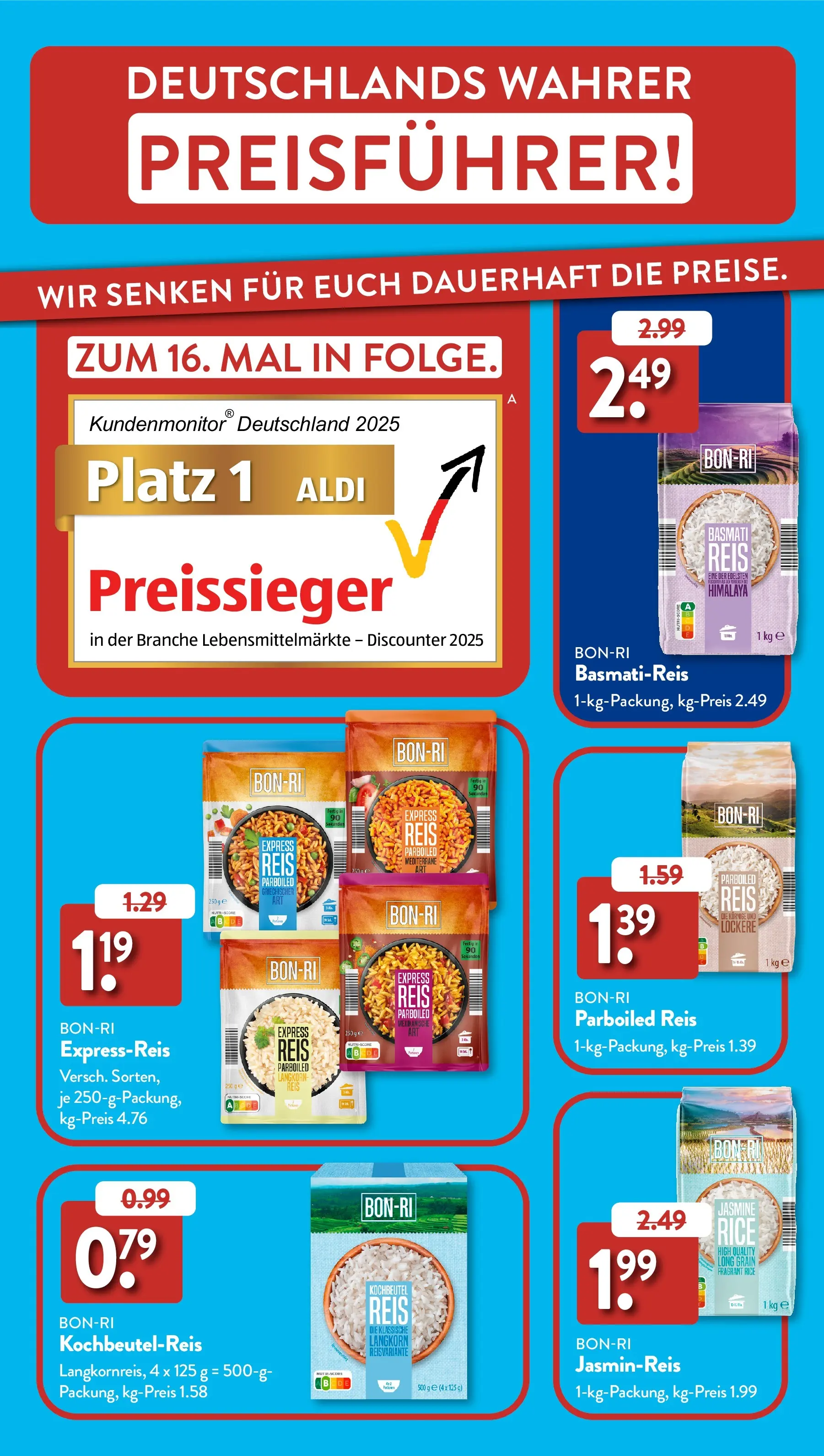 Aldi Süd Prospekt 	 (ab 19.01.2026) zum Blättern | Seite: 33 | Produkte: Basmatireis, Jasminreis, Reis
