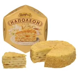 Schichttorte mit 70% Creme, tiefgefroren