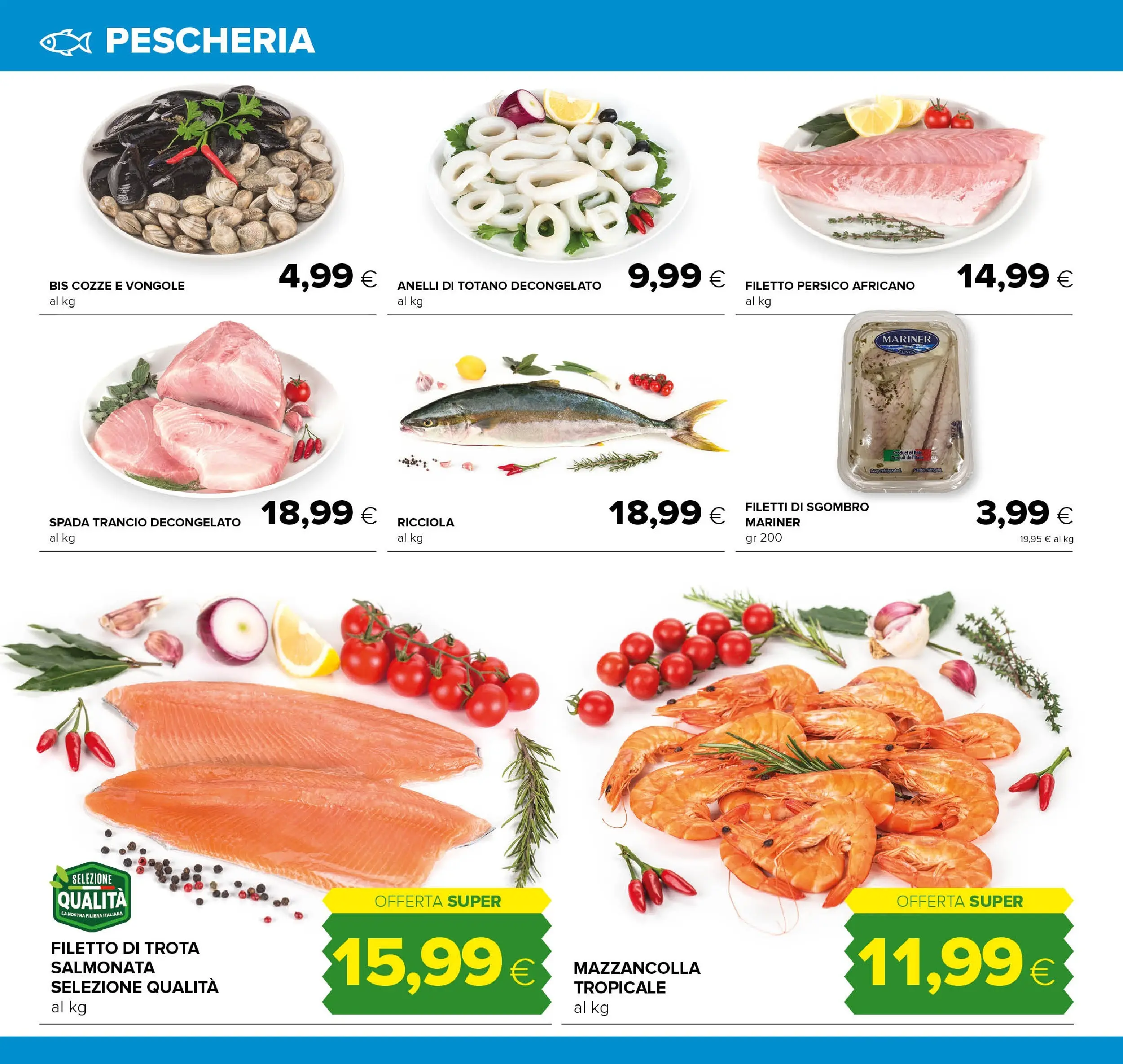 Nuovo Volantino Oasi	 dal 03/01/2026 > offerte anteprima 🛍️ | Pagina: 4 | Prodotti: Cozze, Vongole, Trota, Totano