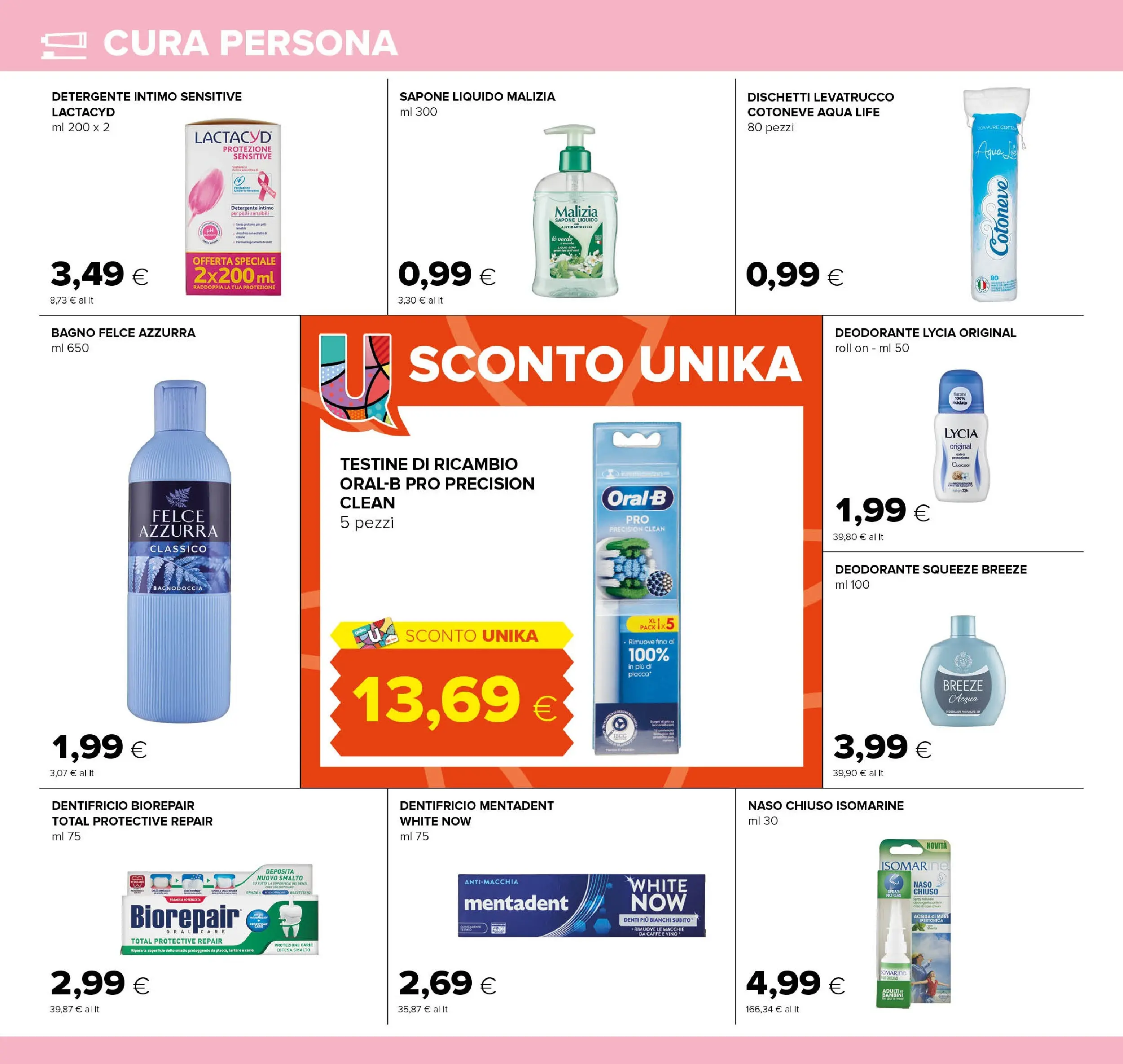 Nuovo Volantino Oasi	 dal 03/01/2026 > offerte anteprima 🛍️ | Pagina: 18 | Prodotti: Detergente intimo, Detergente, Intimo, Bagno