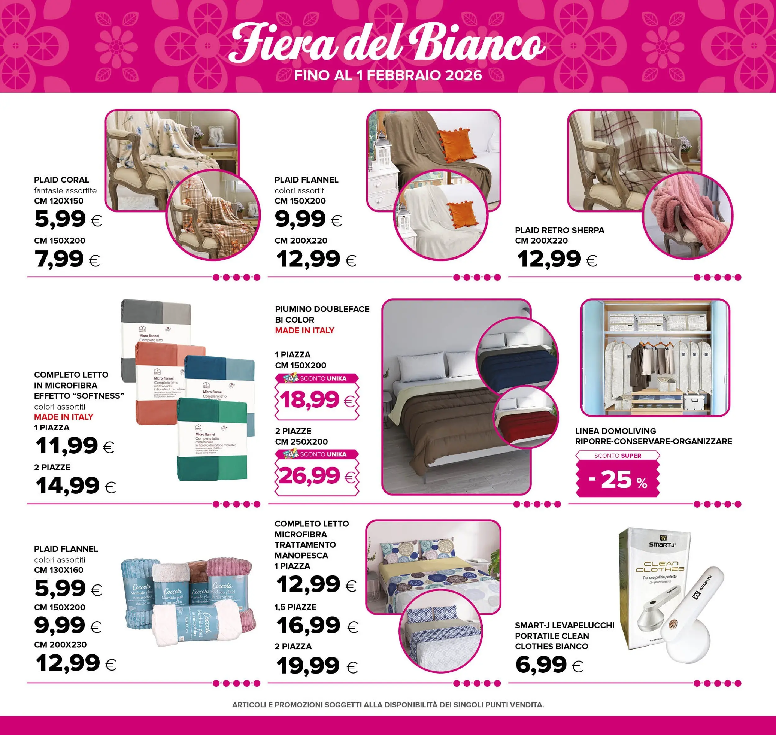 Nuovo Volantino Oasi	 dal 03/01/2026 > offerte anteprima 🛍️ | Pagina: 27 | Prodotti: Plaid, Levapelucchi, Letto