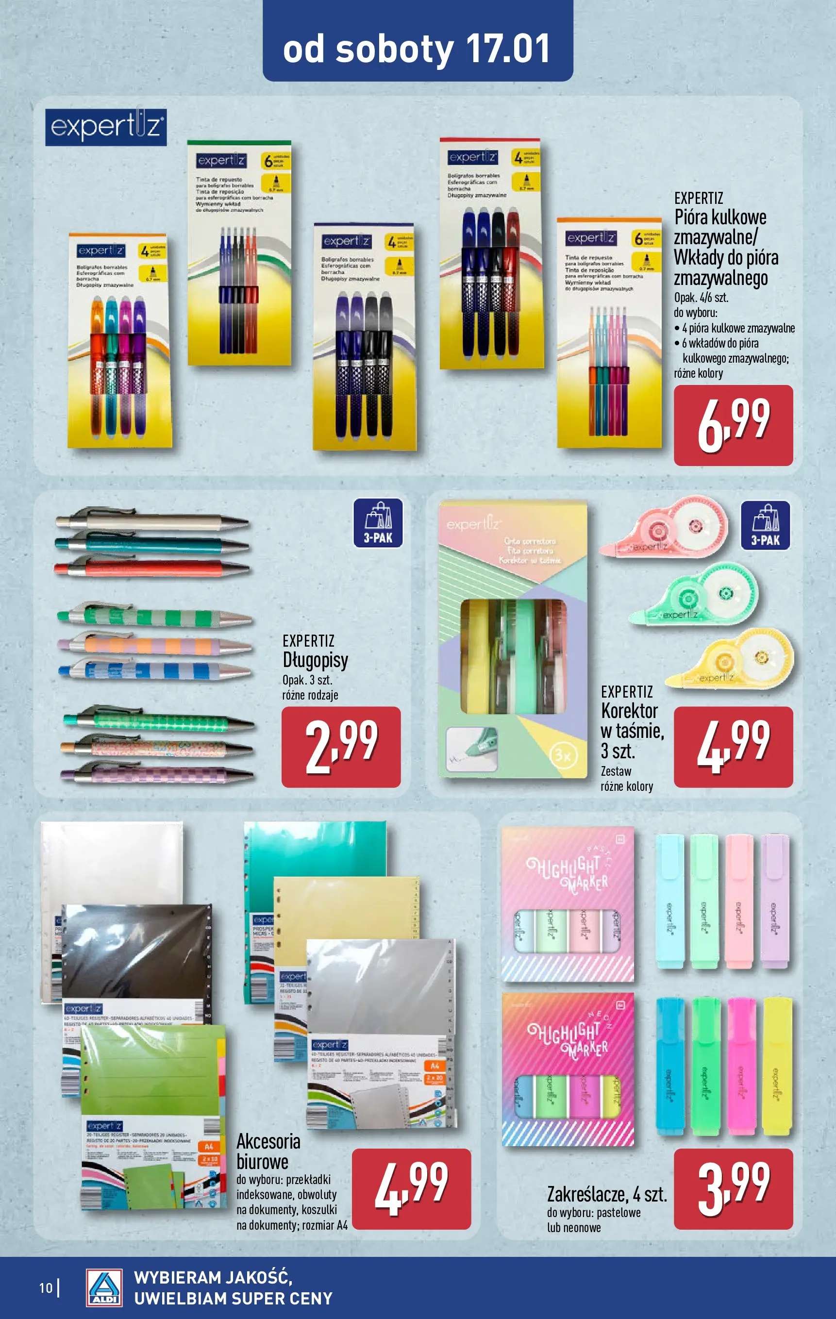 Aldi Gazetka - Hity od Środy i od Soboty od 14.01.2026 - Ulotka PDF, promocje | Strona: 10 | Produkty: Korektor