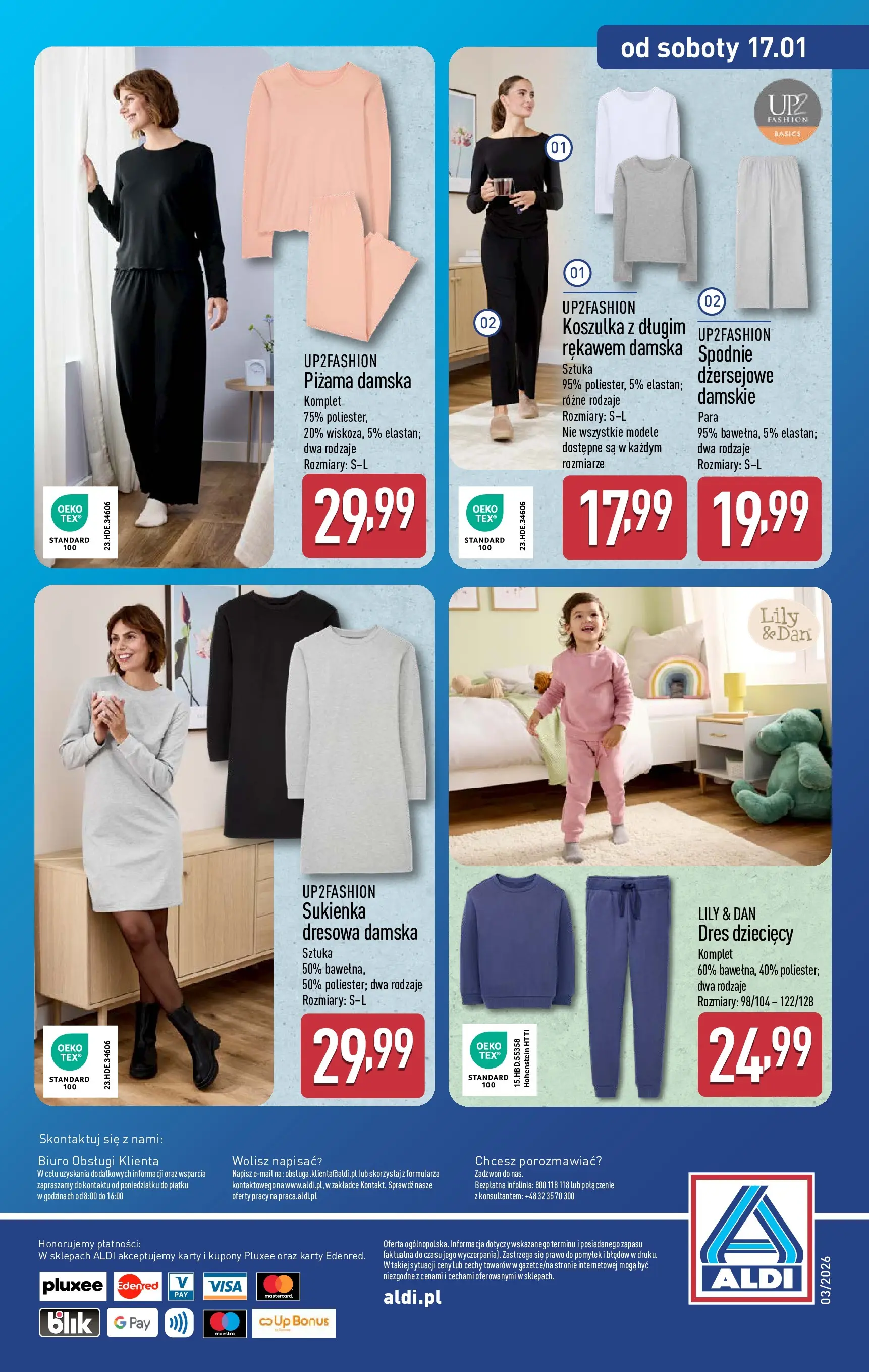 Aldi Gazetka - Hity od Środy i od Soboty od 14.01.2026 - Ulotka PDF, promocje | Strona: 12 | Produkty: Spodnie, Piżama, Sukienka