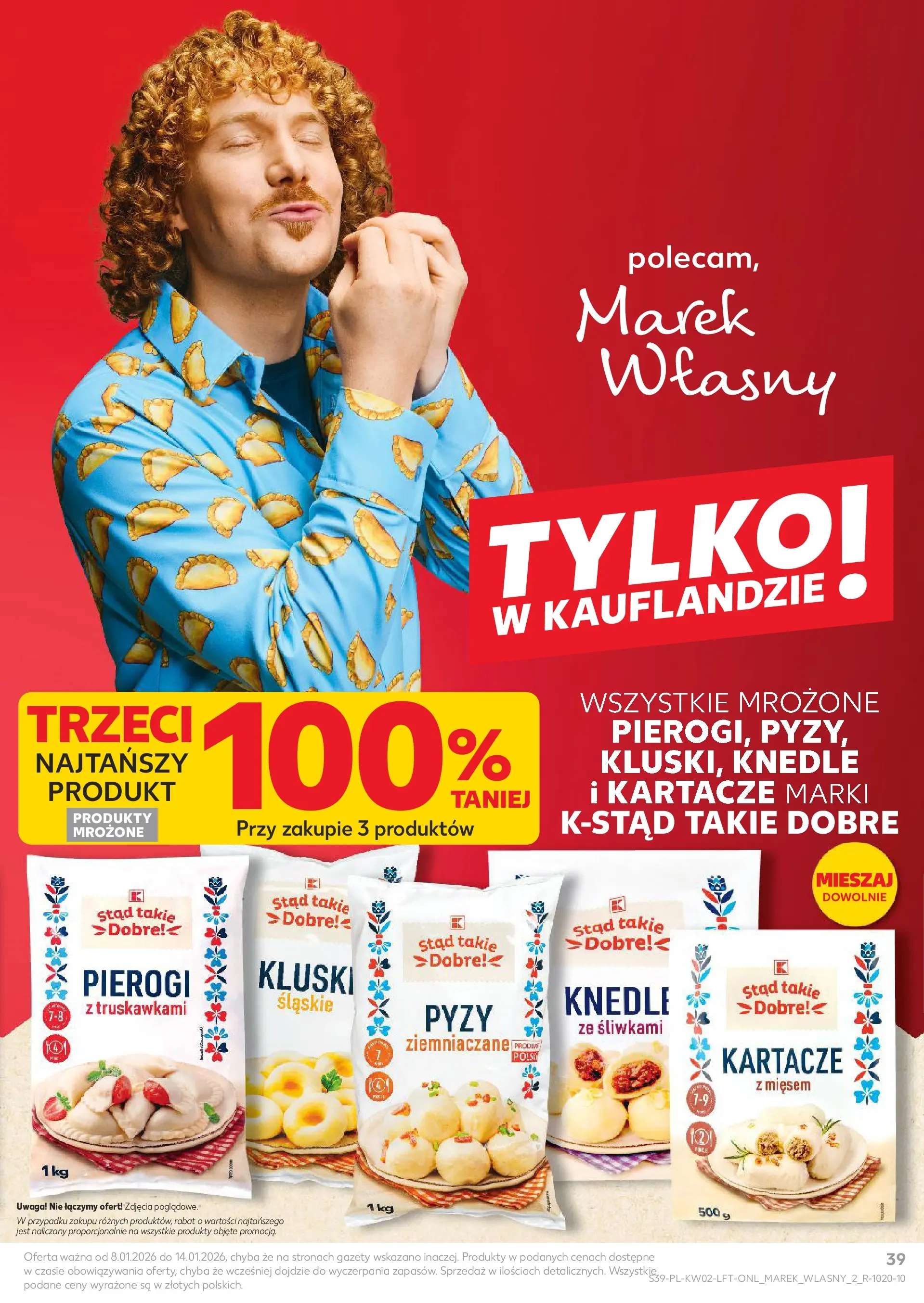 Kaufland gazetka od 08.01.2026 - od jutra PDF | Strona: 39 | Produkty: Pierogi, Knedle