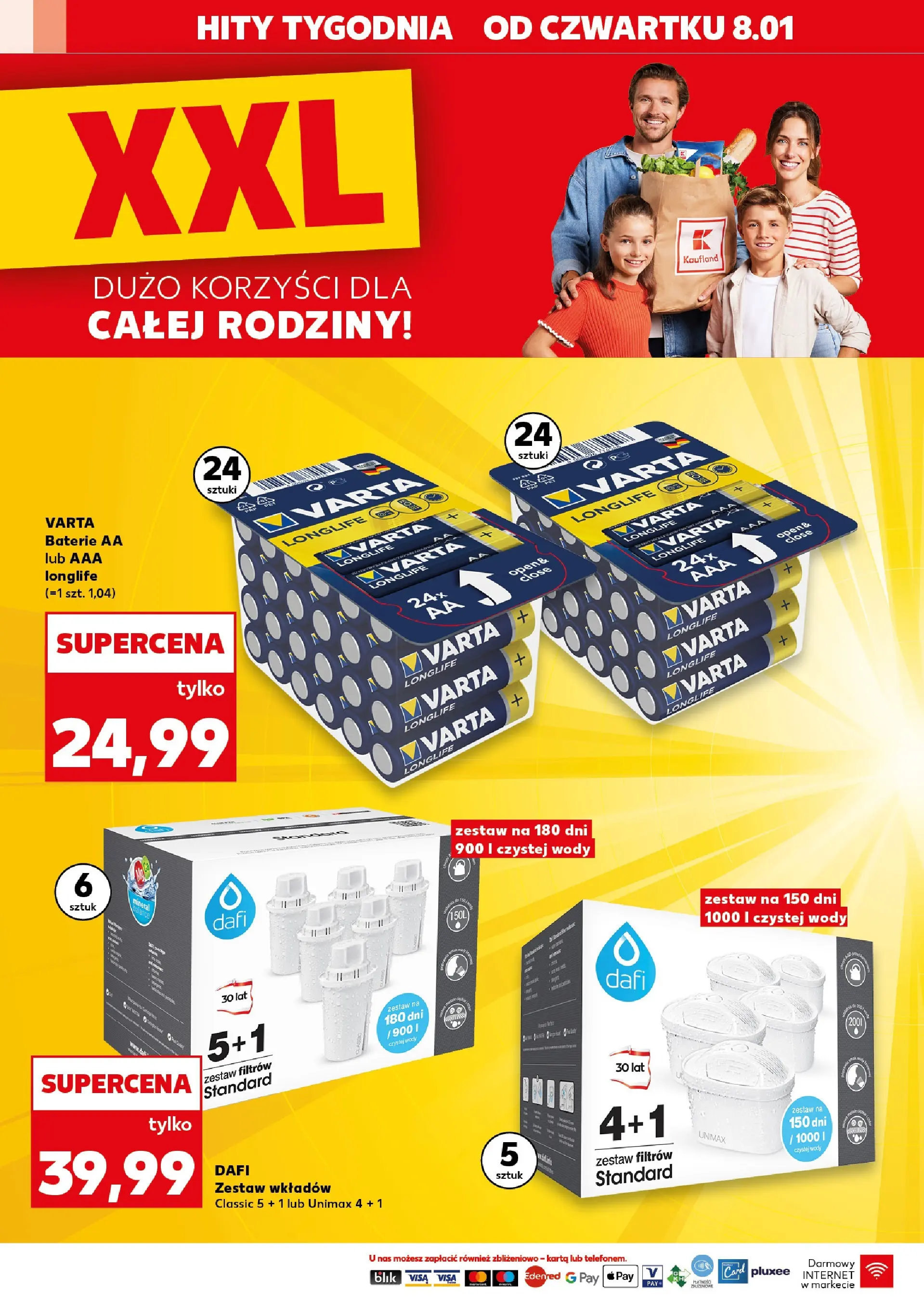 Kaufland gazetka - Mega okazje od 08.01.2026 - od jutra PDF | Strona: 2 | Produkty: Karta, Baterie