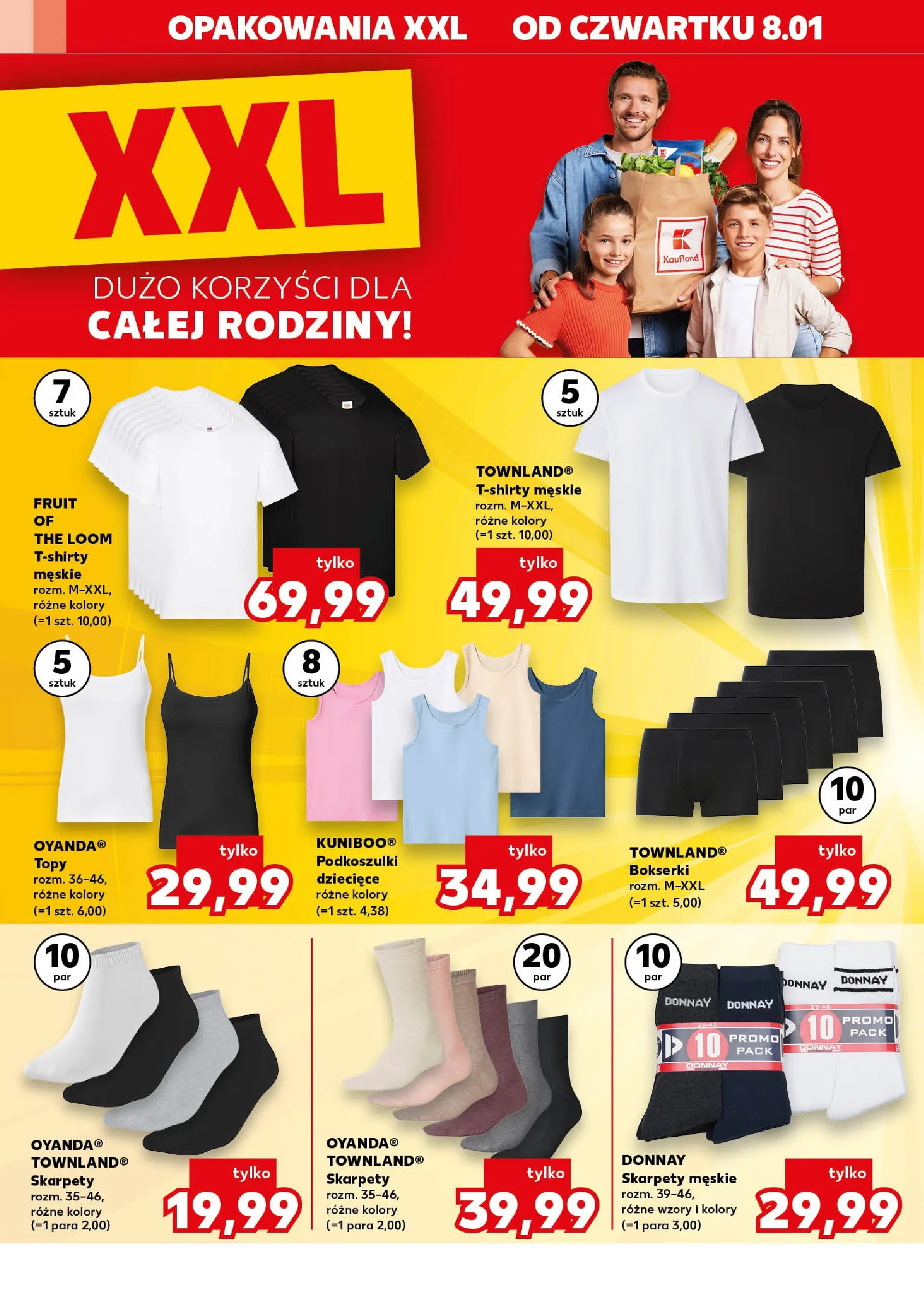 Kaufland gazetka - Mega okazje od 08.01.2026 - od jutra PDF | Strona: 4 | Produkty: Skarpety, Bokserki, Skarpety męskie